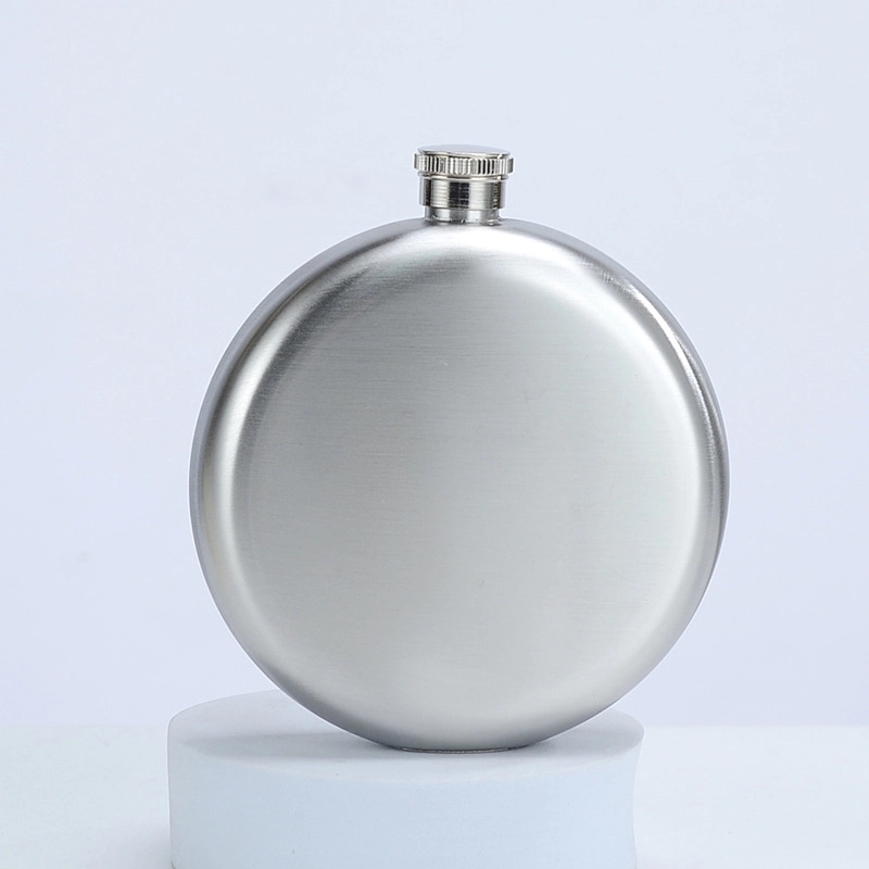 5Oz Stainless Steel Wine Flask, custom water bottle with logo imprint 7