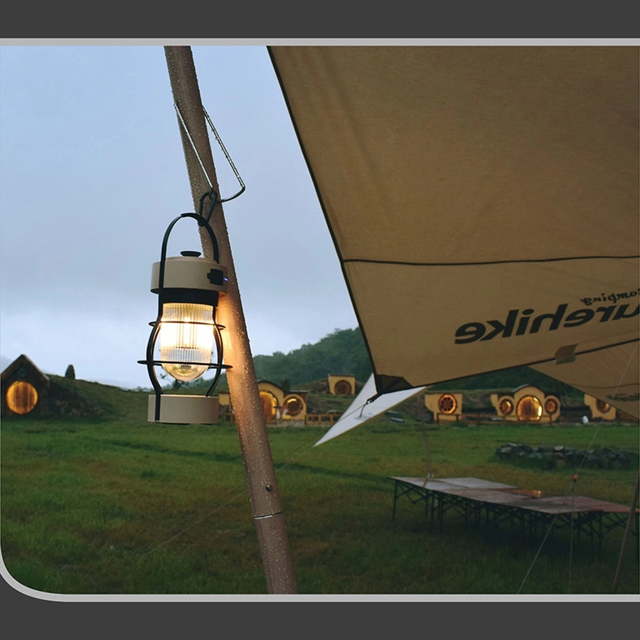 Retro Outdoor Camping Light & Picnic Lantern with Power Bank 12