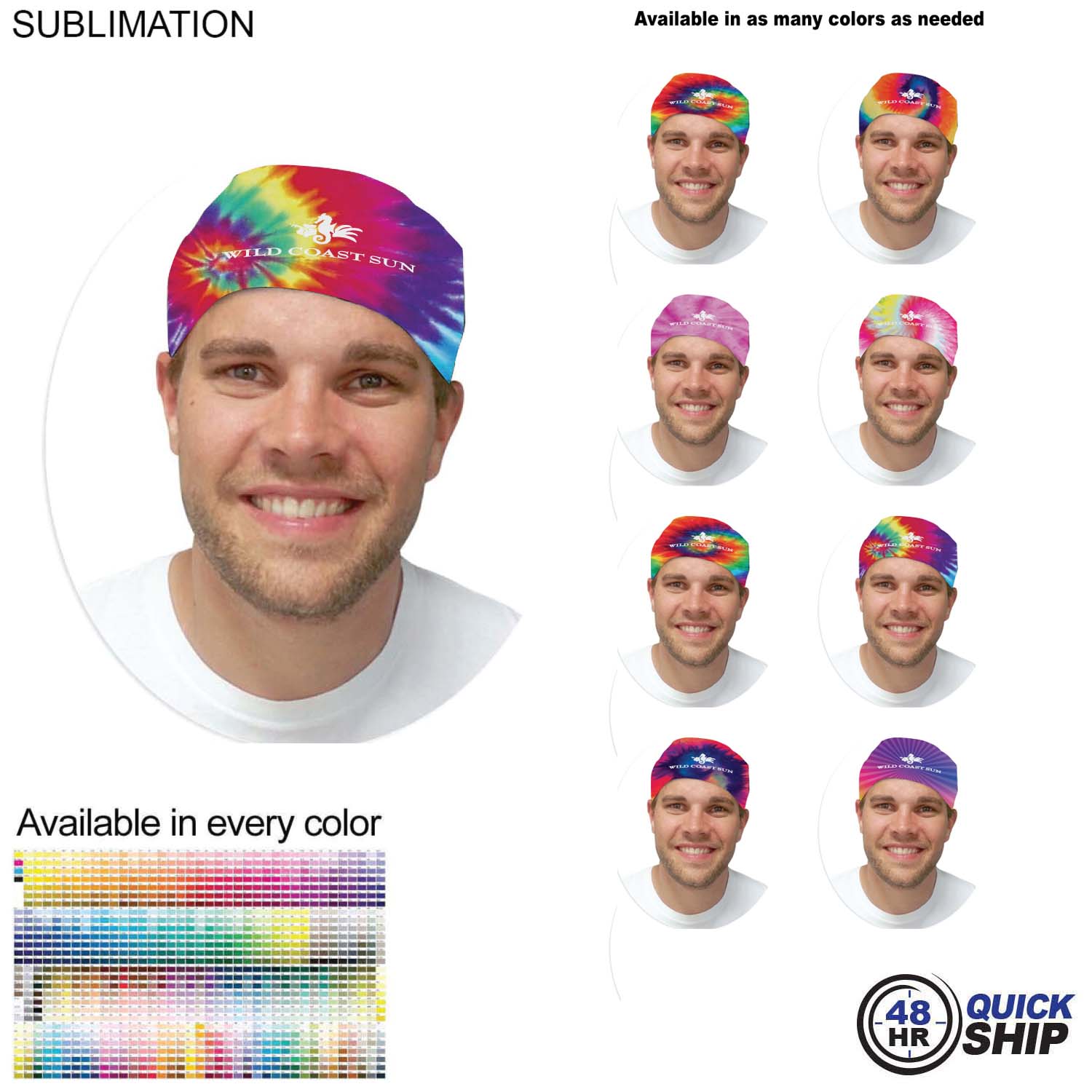 48 Hr Quick Ship - Team Building Sublimated BEST VALUE Lightweight Seamless Neck Gaiter 4