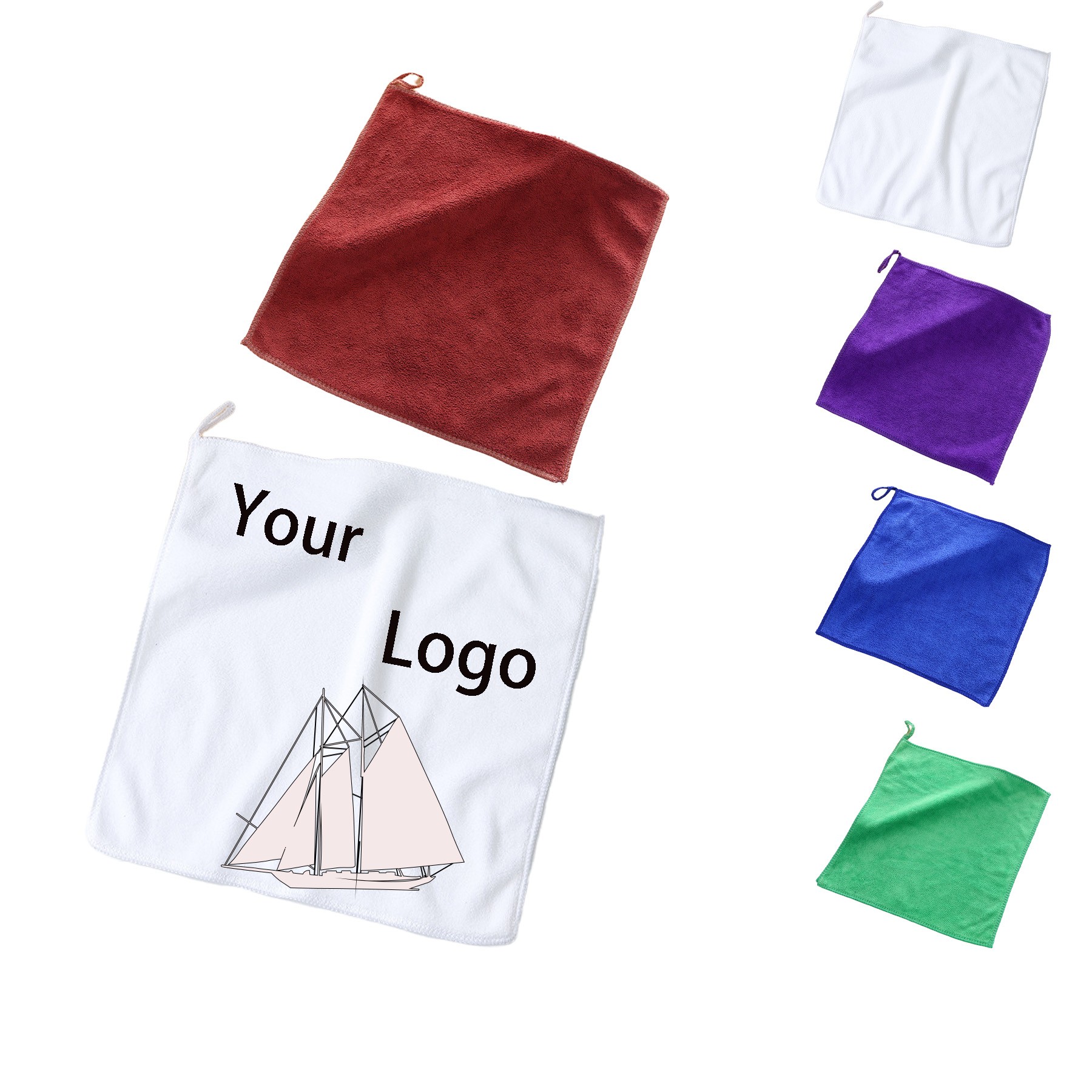 Golf Absorbent Microfiber Golf Towel For Golf Carts Or Clubs