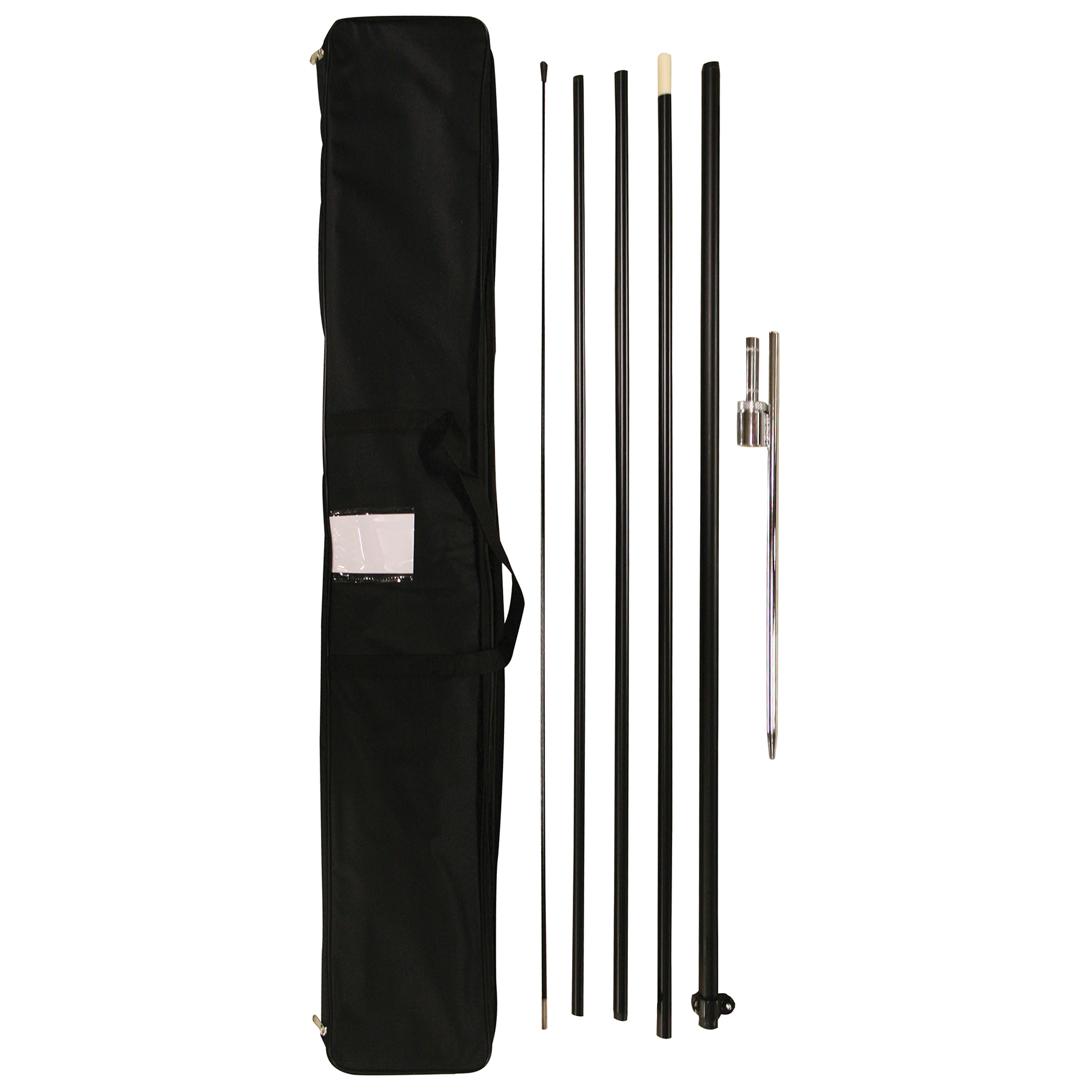 15' Single Reverse Portable Half Drop Banner w/ Hardware Set 9