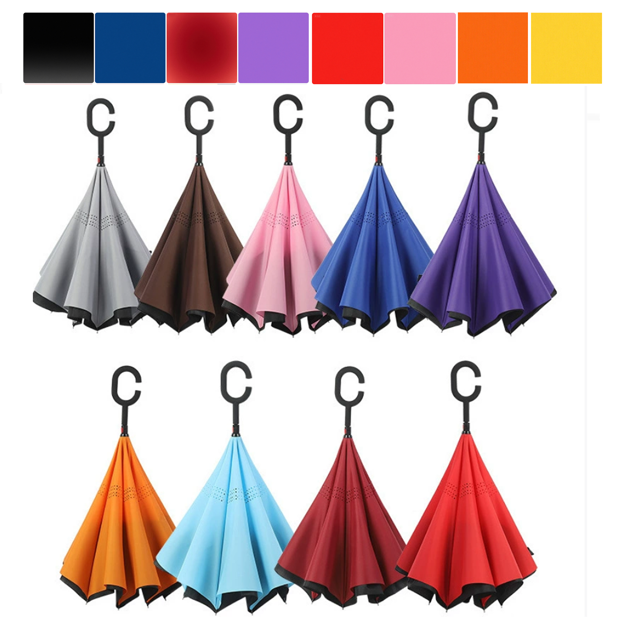 C Handle Reverse Umbrella 2