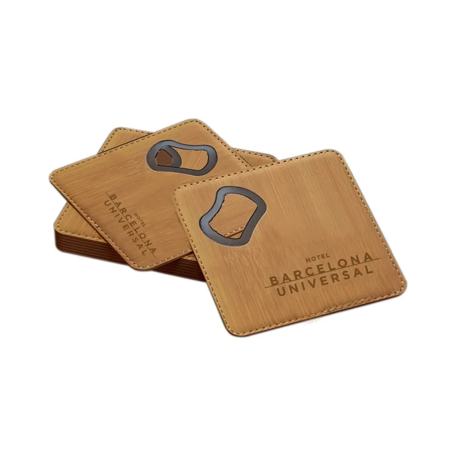 Leather Bottle Opener Coaster 8