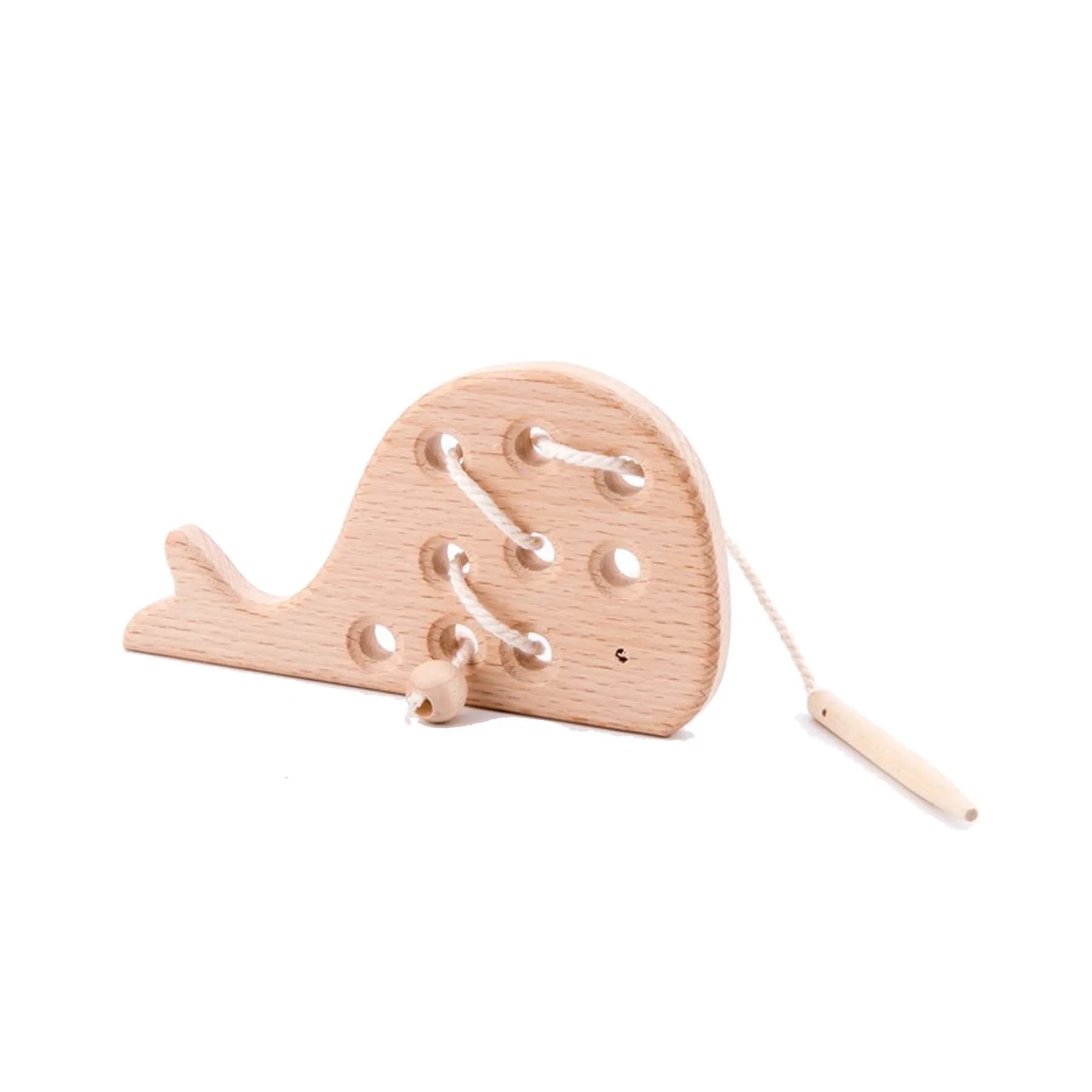 Beech Wood Threading Animal Toy 10