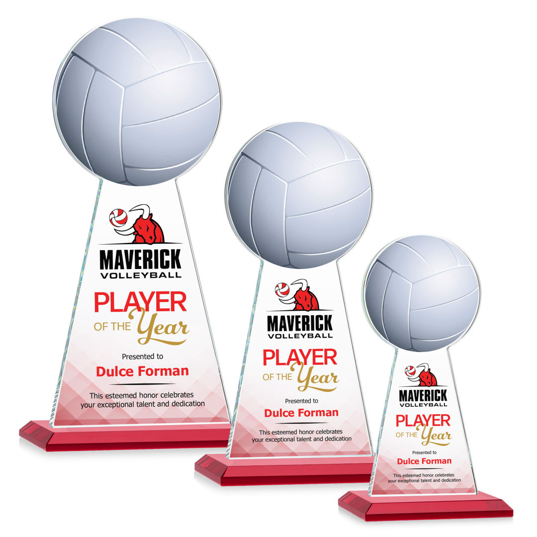 Edenwood Volleyball VividPrint™ Award - Red