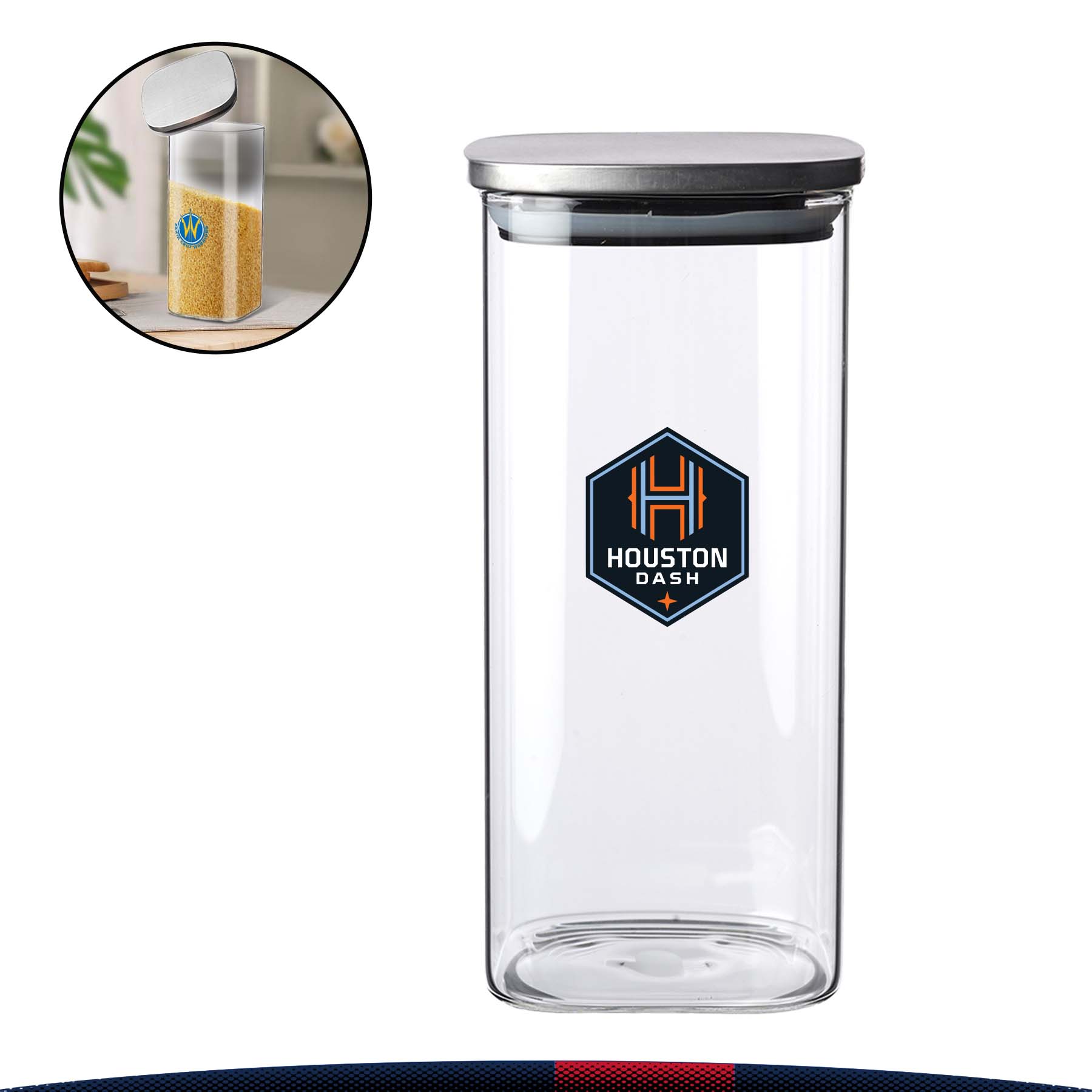 54 oz. Oarni Square Storage Jars 1