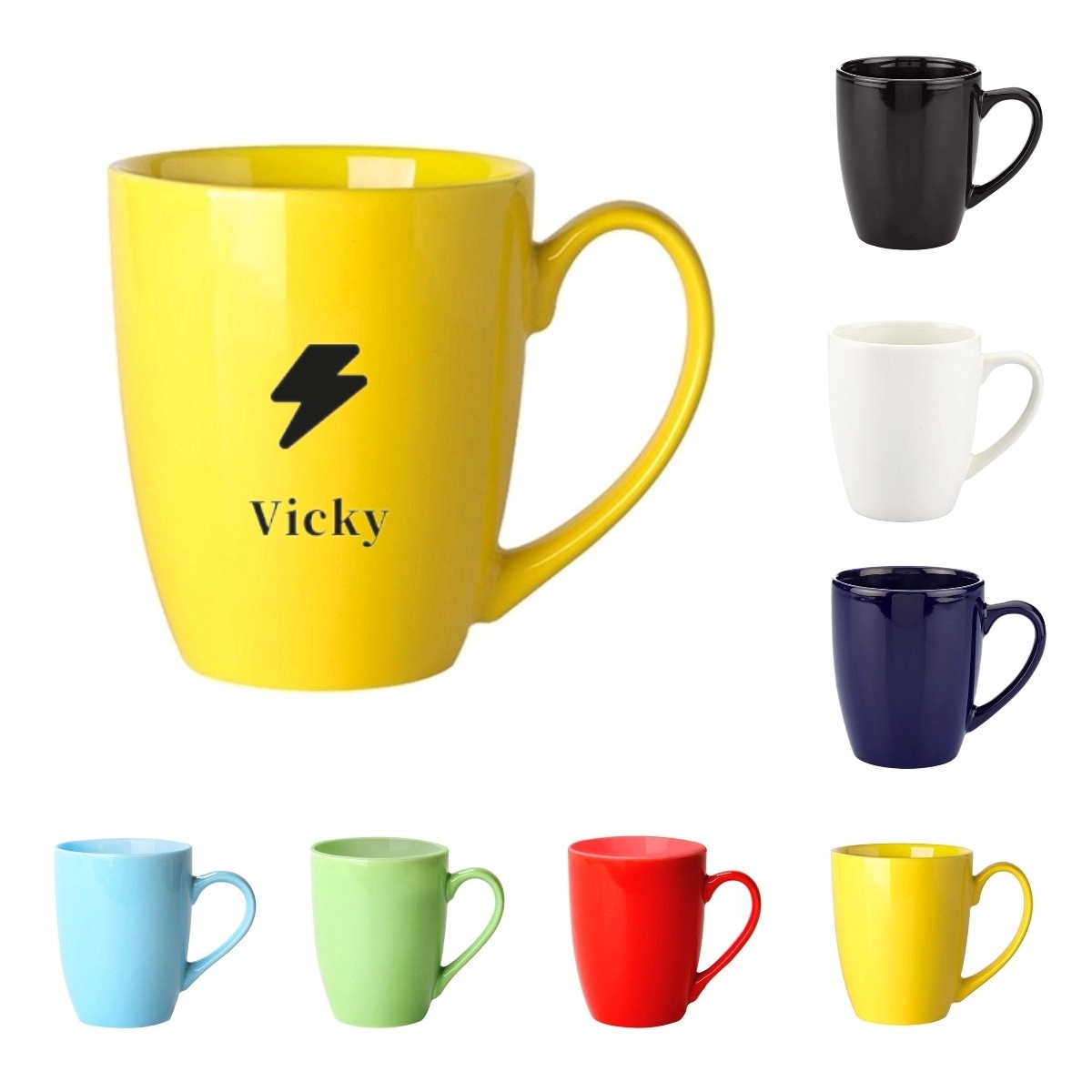 12oz Ceramic Coffee Mug 13