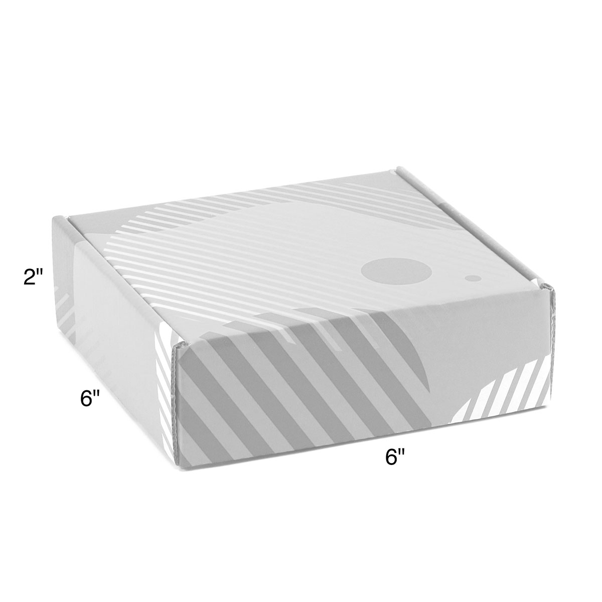 Corrugated Box - 6" X 6" x 2" 6