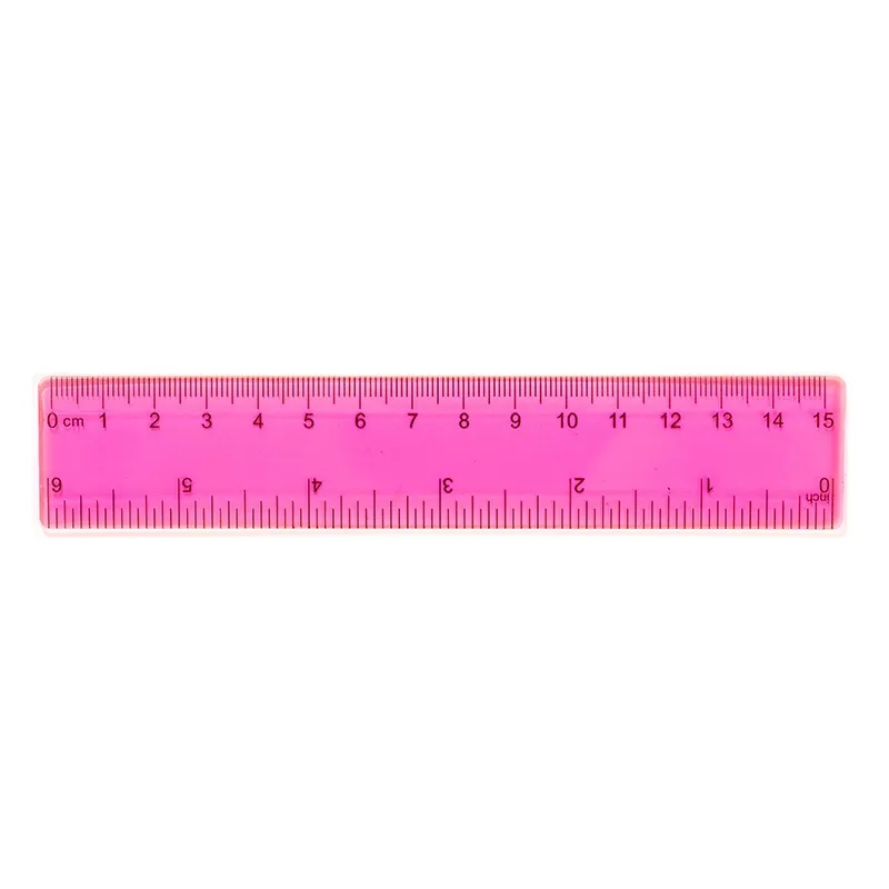 Multi-Color Plastic Ruler Set with Measurements 9