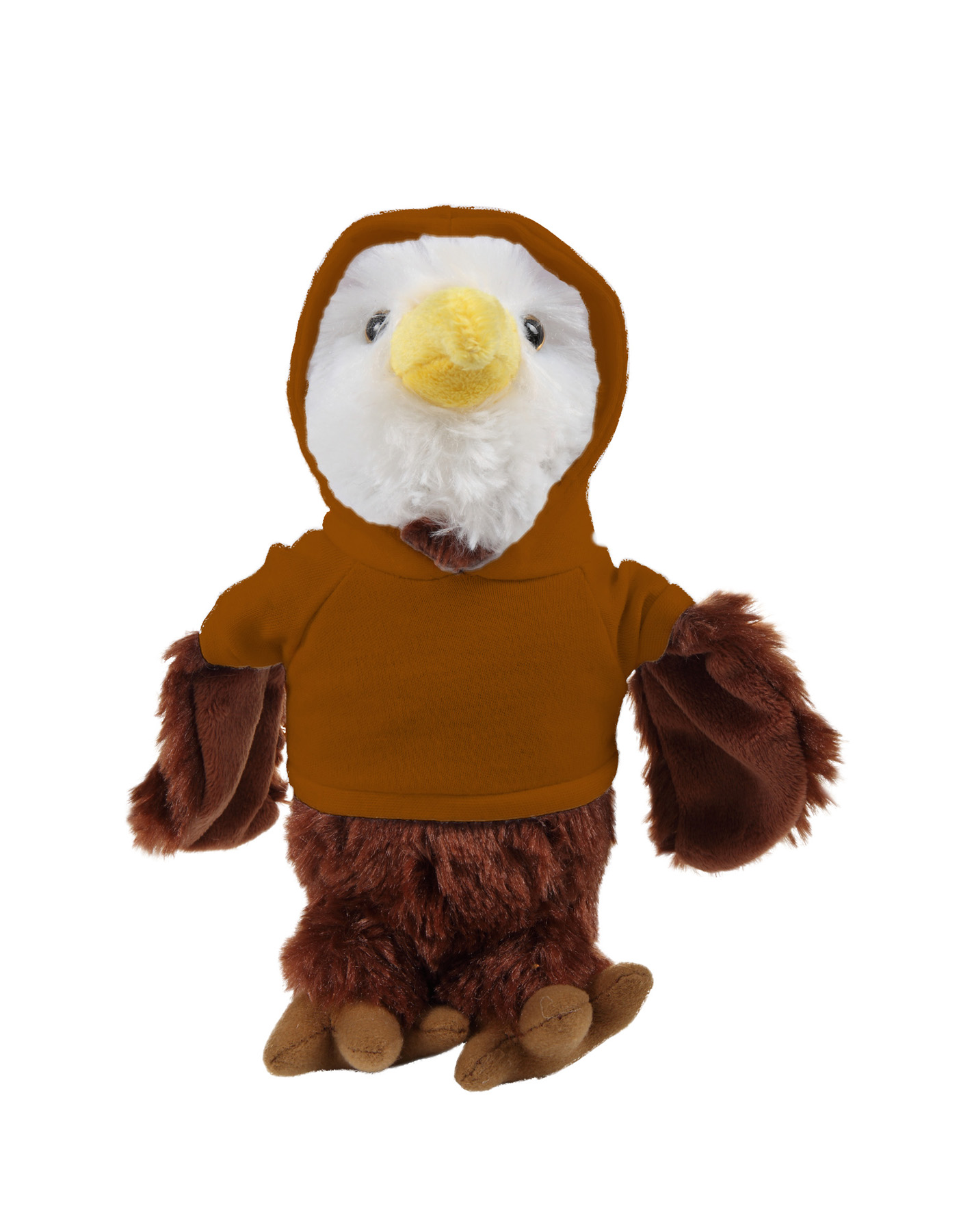 Soft Plush Eagle wearing a Hoodie 8