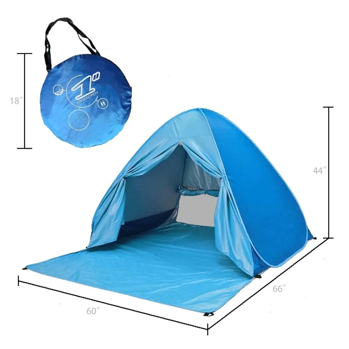 Sun Protection Foldable Waterproof Pop Up Beach Tent 5