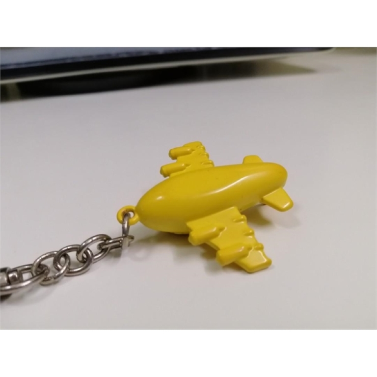 Vintage Metal Key Chain Diecast Aircraft Model 1