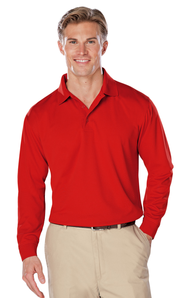 Men's Snag Resistant Wicking L/S Polo 14