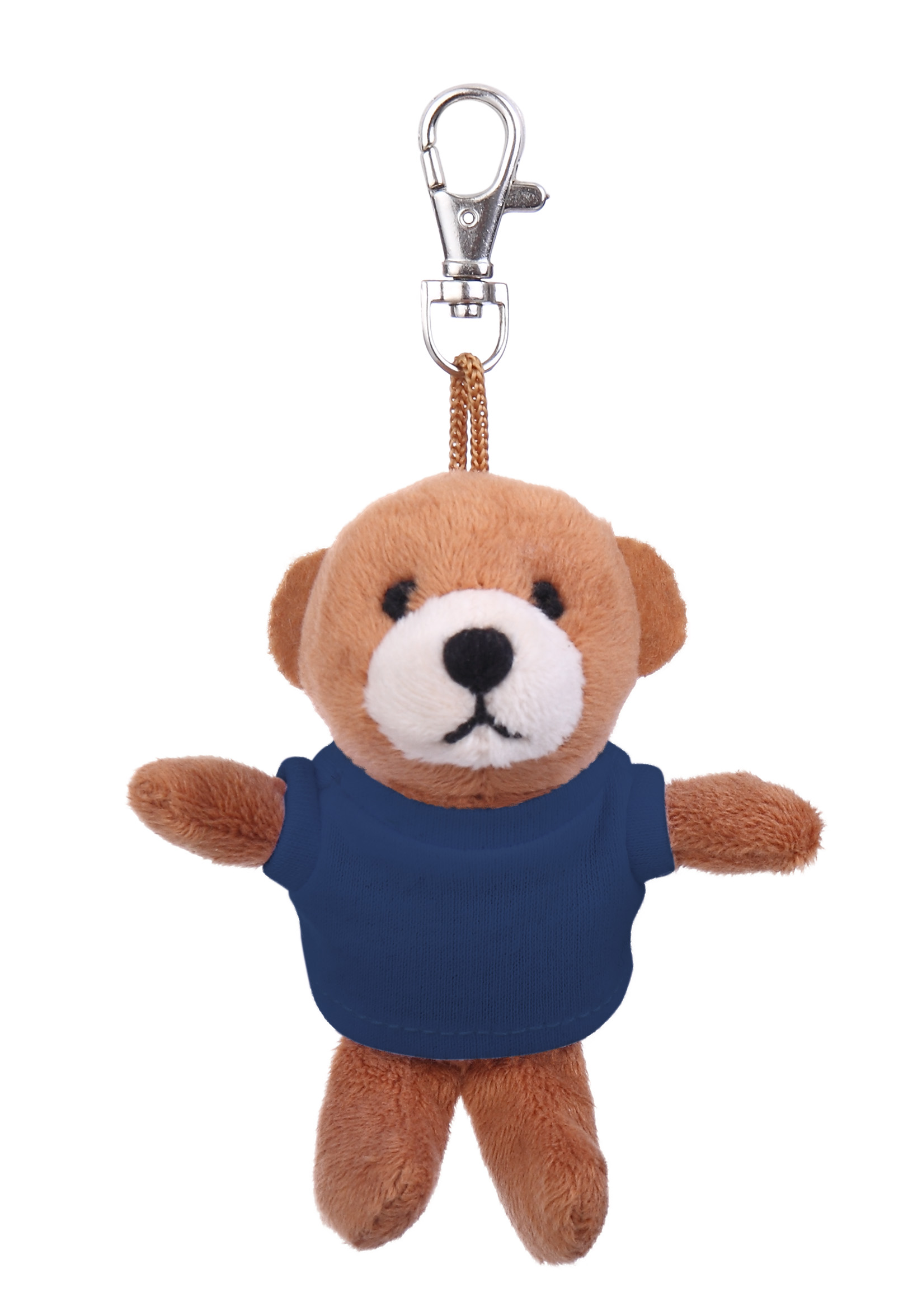 Soft Plush Brown Bear Keychain with Tee 9