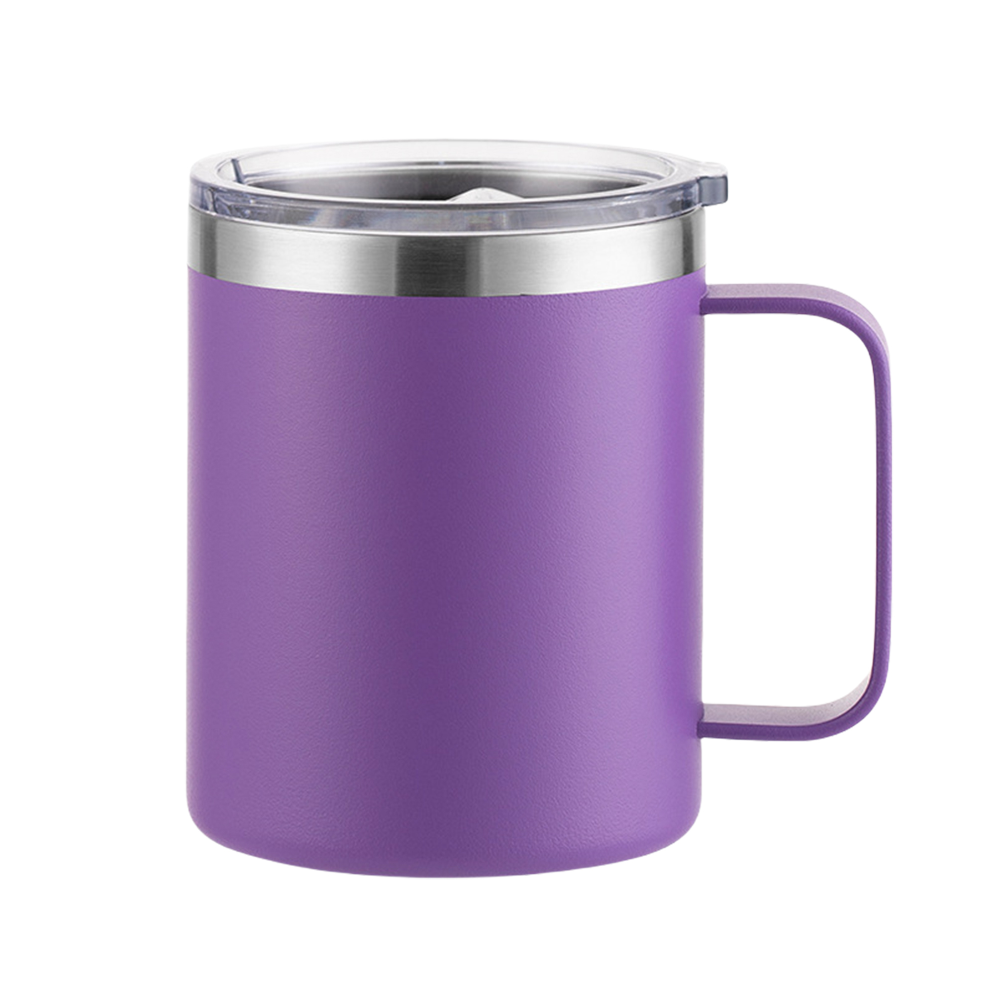 12oz 304 Stainless Steel Double Handle Car Mug with Powder Coated Sublimation Design 17