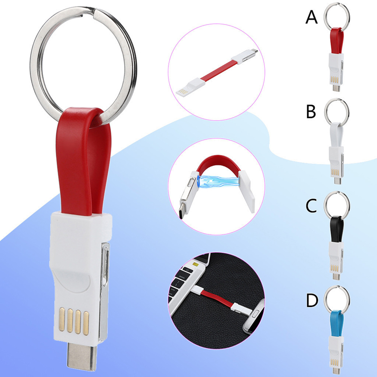 Keychain With 2 in-1 Charging cable 4
