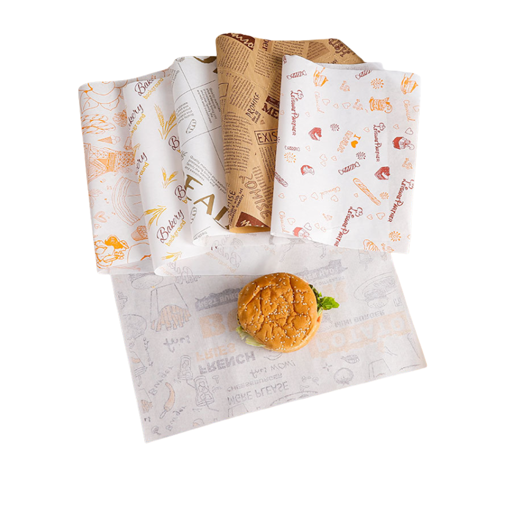 Sandwich Wrapping Paper Food Basket Liners 1