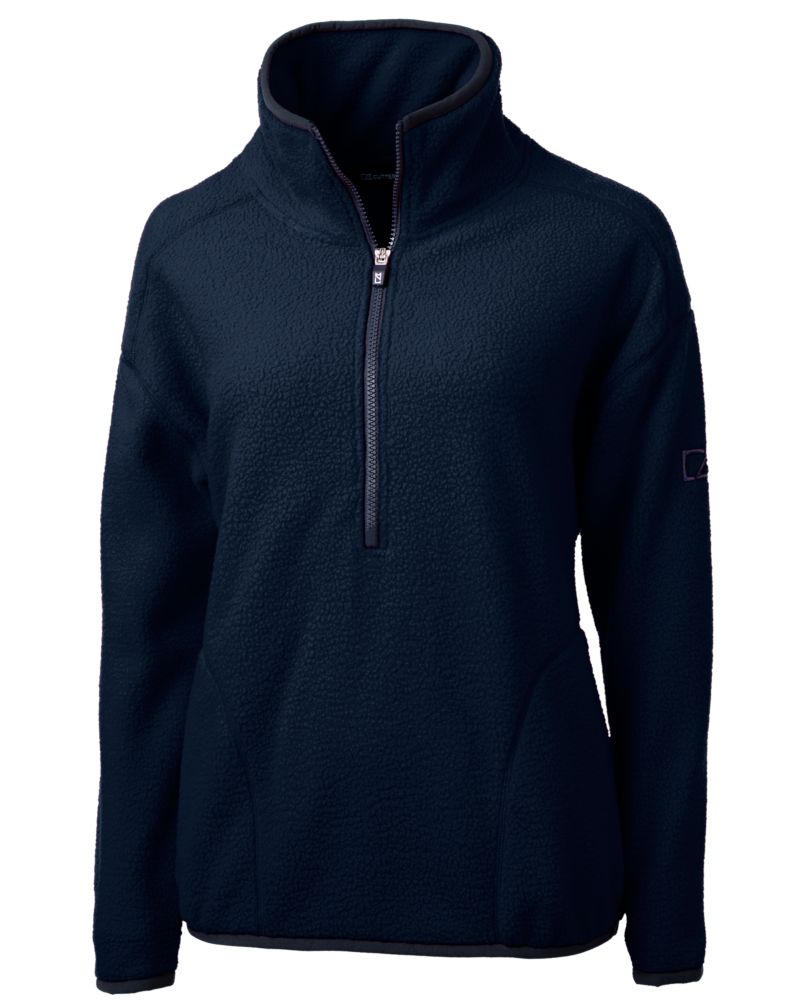 Cutter & Buck Cascade Epic Comfort Recycled Sherpa Fleece Womens Pullover Jacket 63