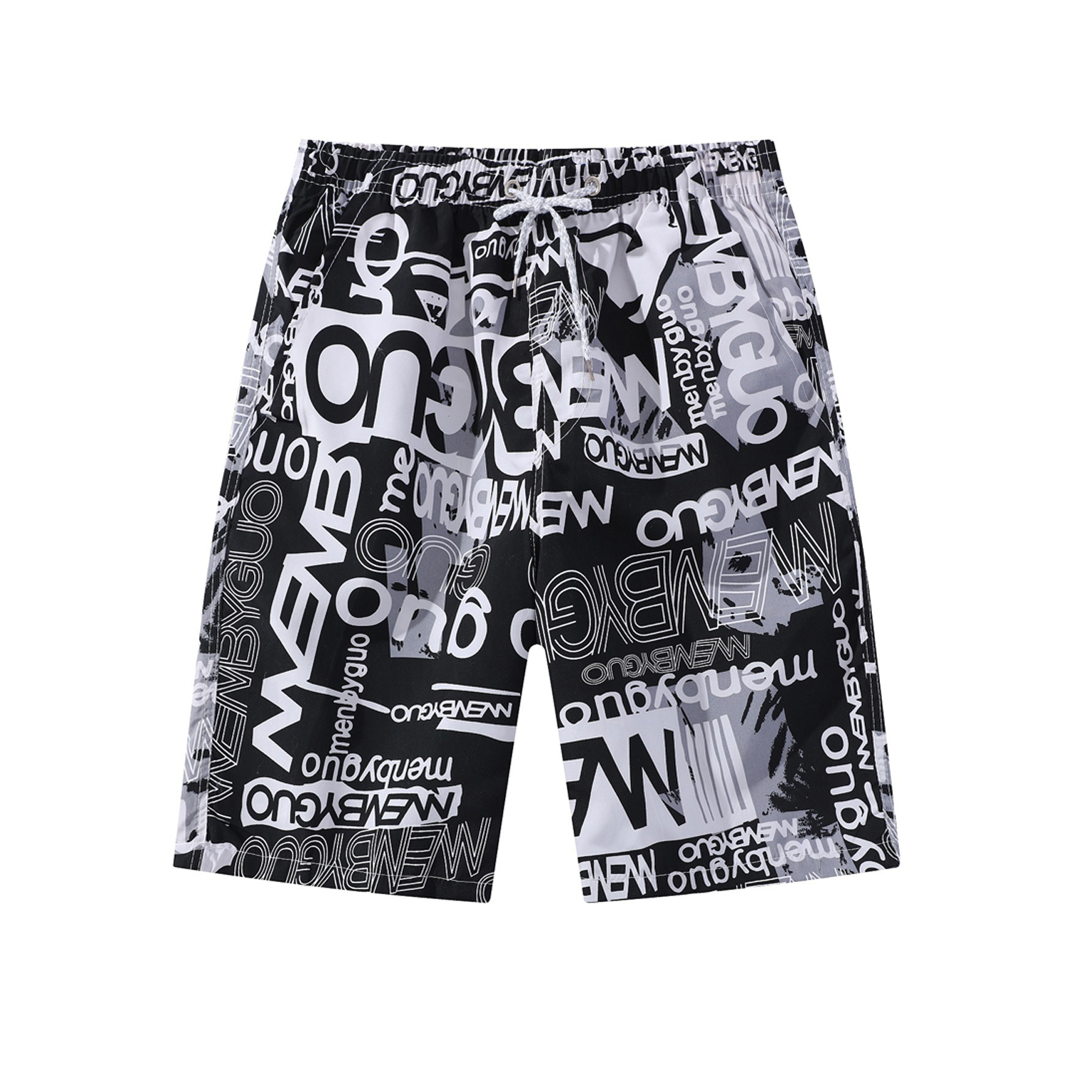 Men's Summer Polyester Quick Dry Beach Shorts 4