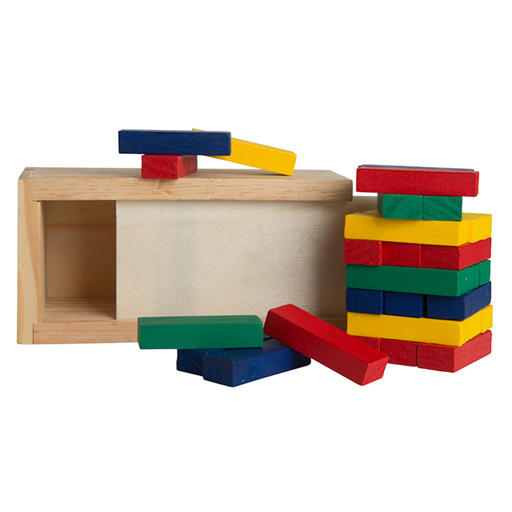 Multi-Colored Block Wooden Tower Puzzle 4