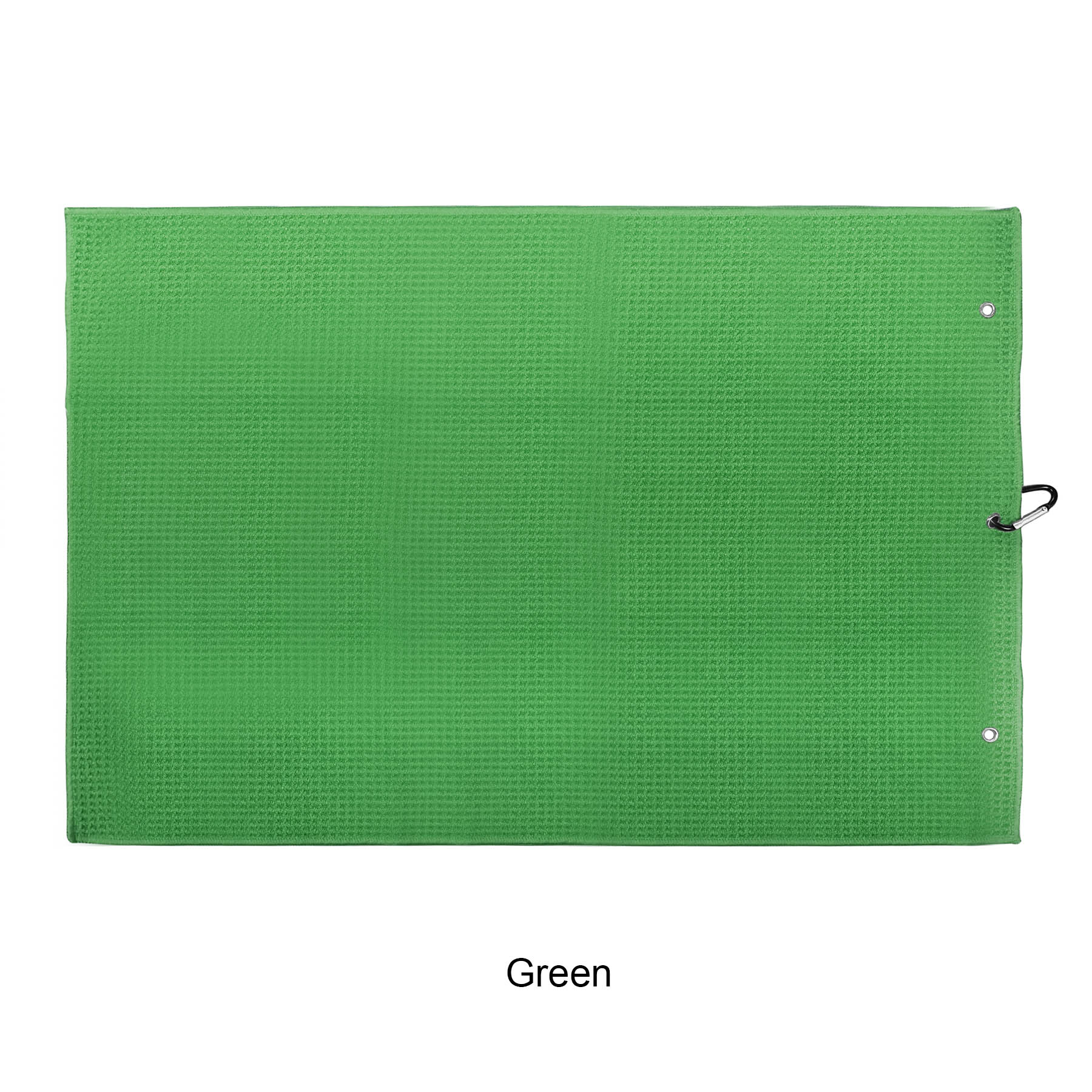 Microfiber Waffle Two-fold Golf Towel w/ Carabiners Clip 16" x 24" 15