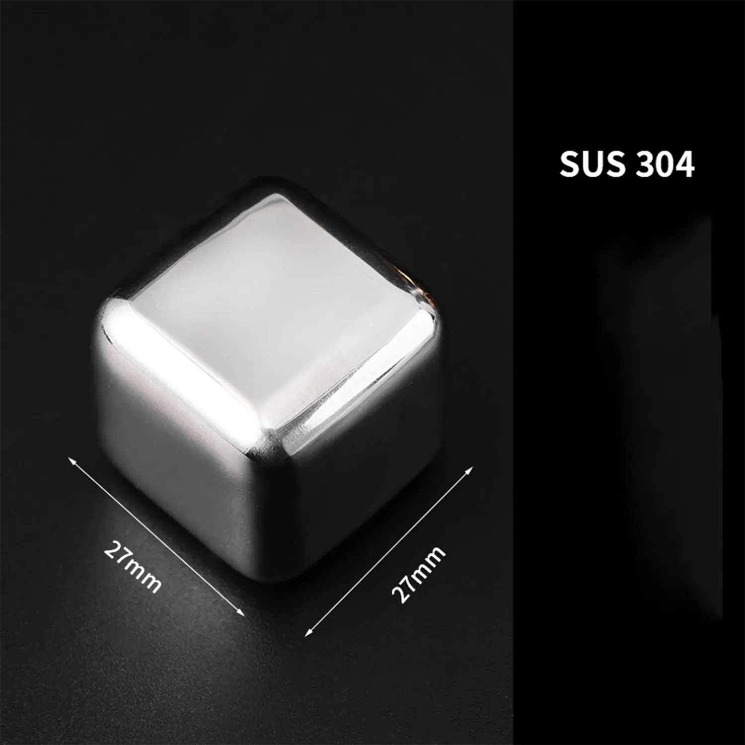 Cooling Stones Stainless Steel Metal Ice Cube 2