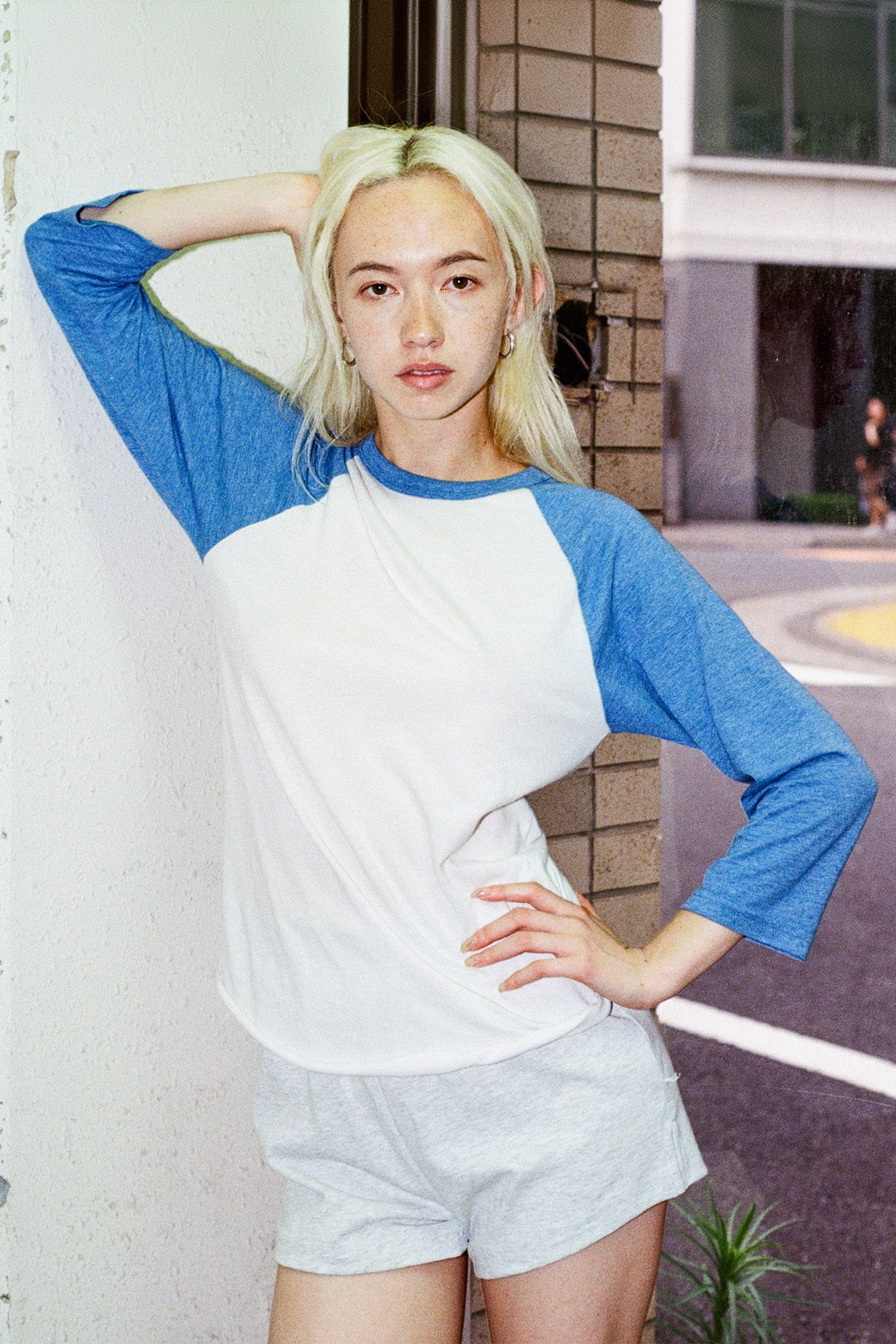 3.8 OZ POLY COTTON 3/4 SLEEVES RAGLAN 5