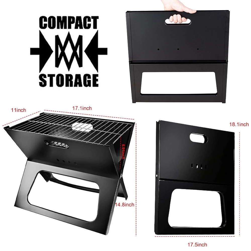 Instant Foldable Notebook Bbq Grill 5