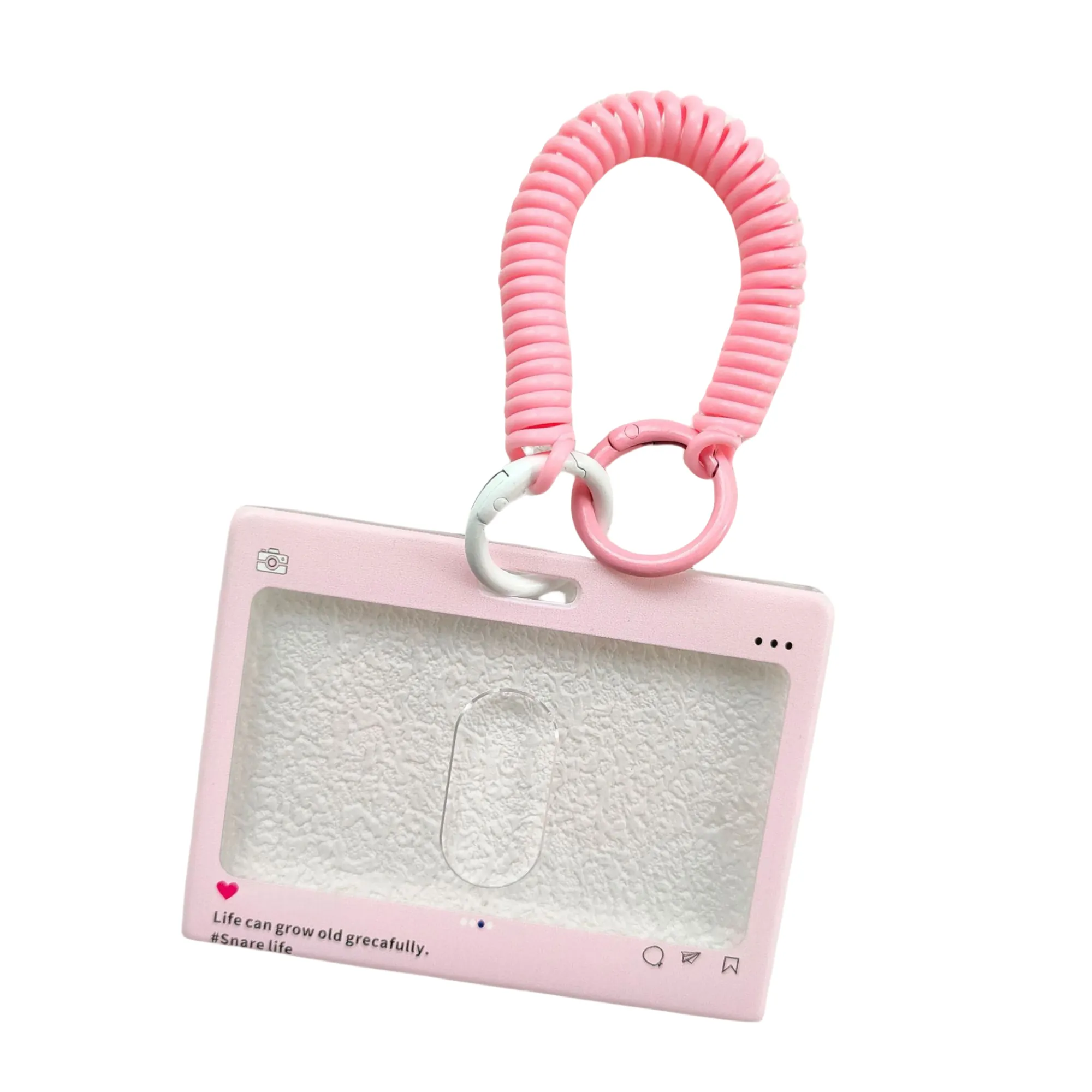 Acrylic Card Holder Keychain 7