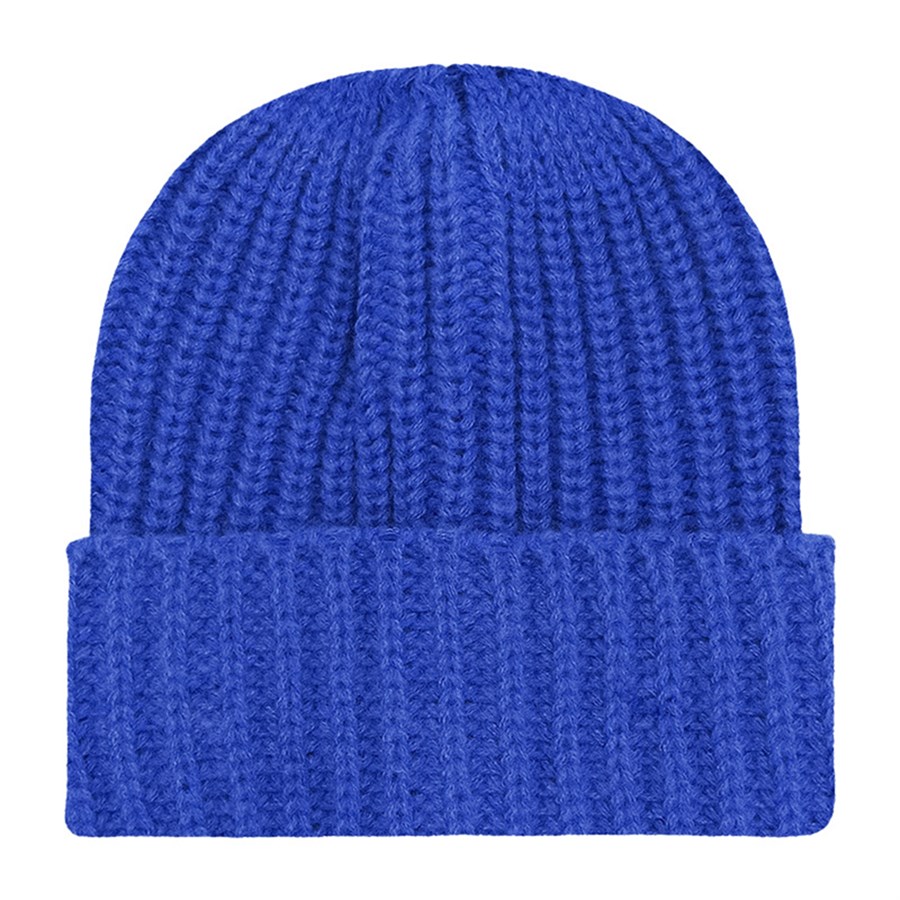 Chunky Ribbed Cuffed Beanie with Custom Logo - 100% Acrylic 57