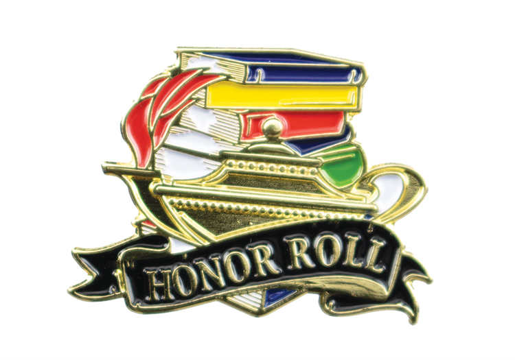 Educational Lapel Pin- Honor Roll (1-1/8")