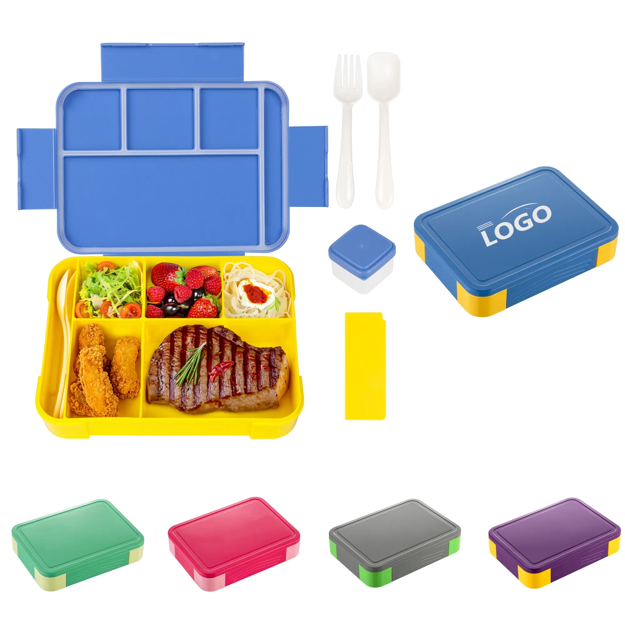 5 Compartments Lunch Box 5