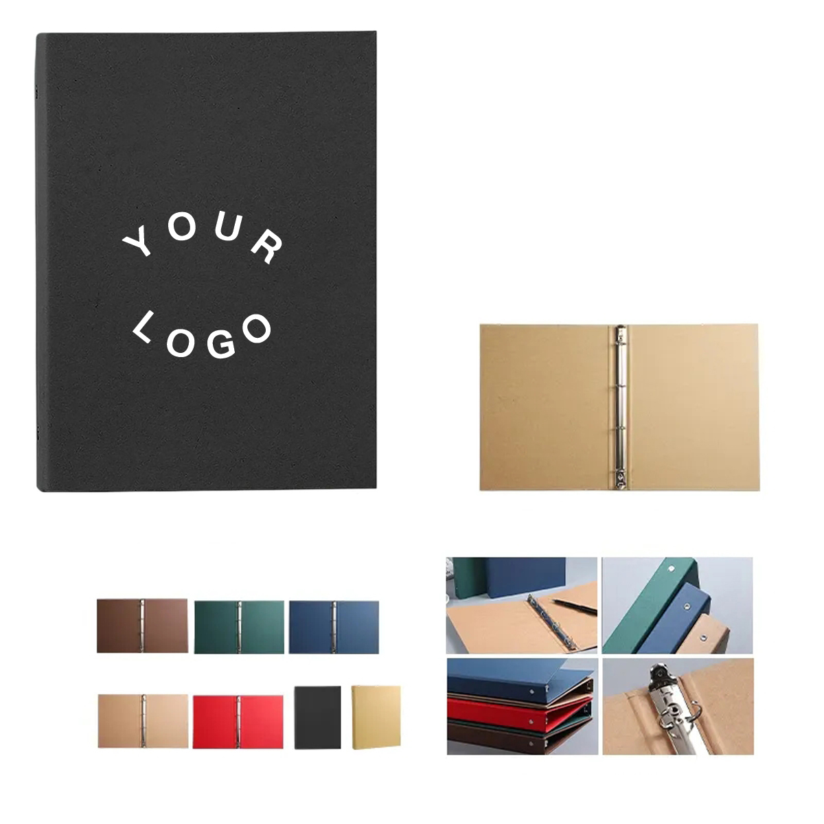 A4 Paper Ring Binder with Card and Pen Slots 2