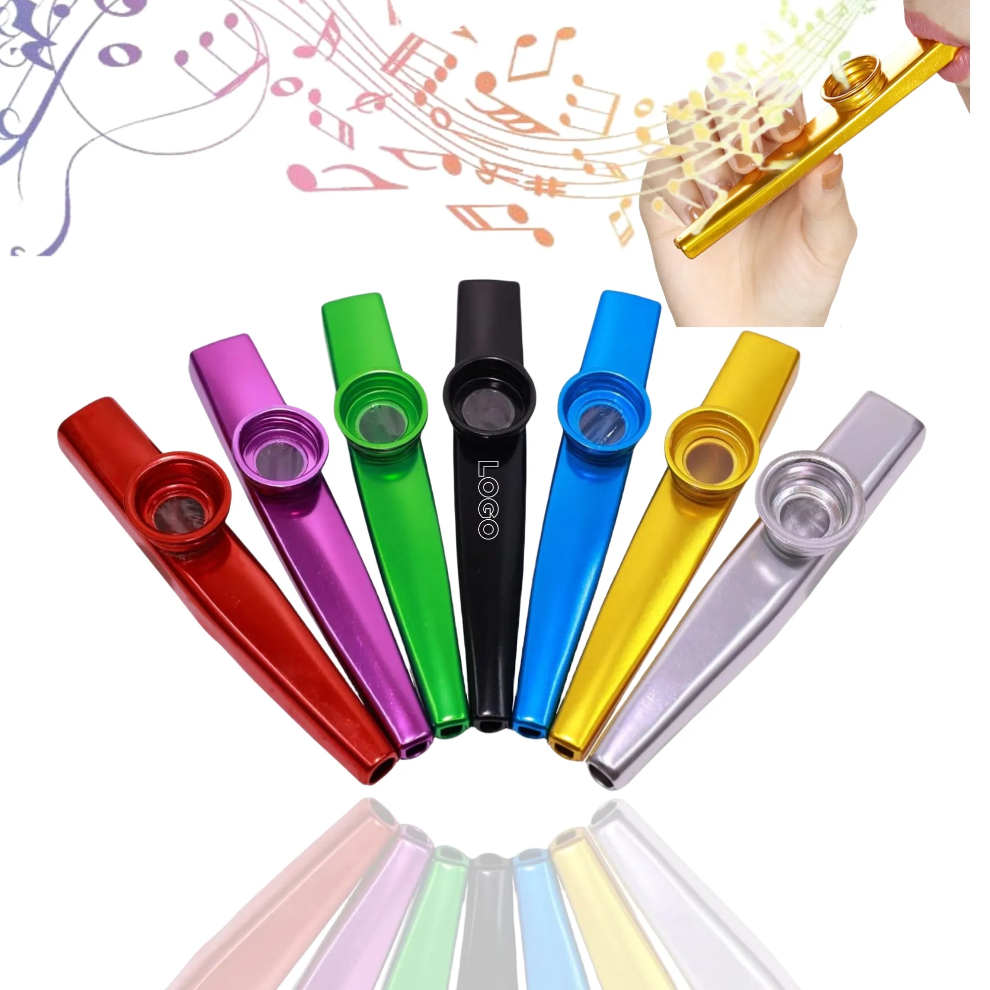 Family Fun Party Song Game Metal Kazoo Music Companion 3