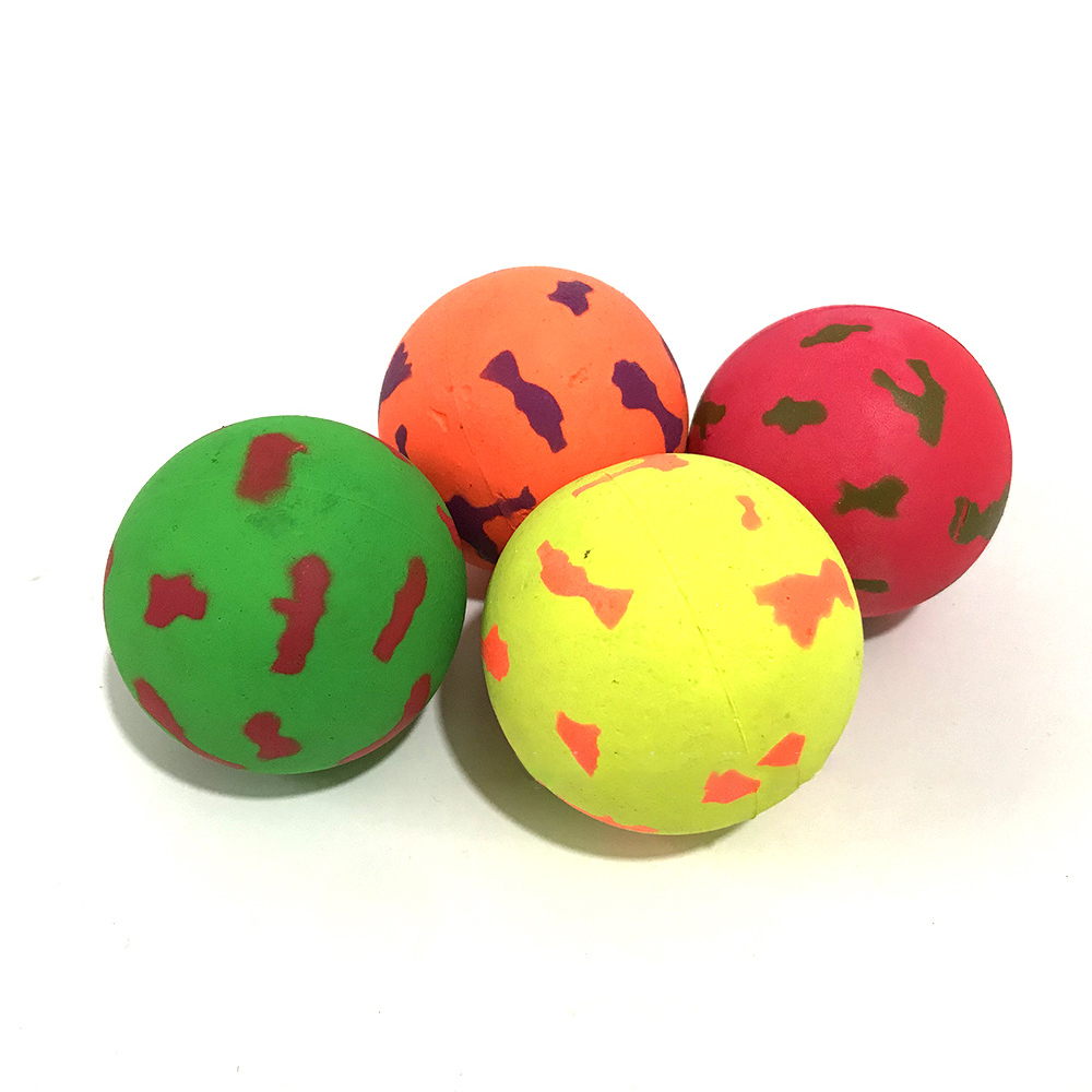 Patches Pattern Fluorescent Rubber Dog Ball 9