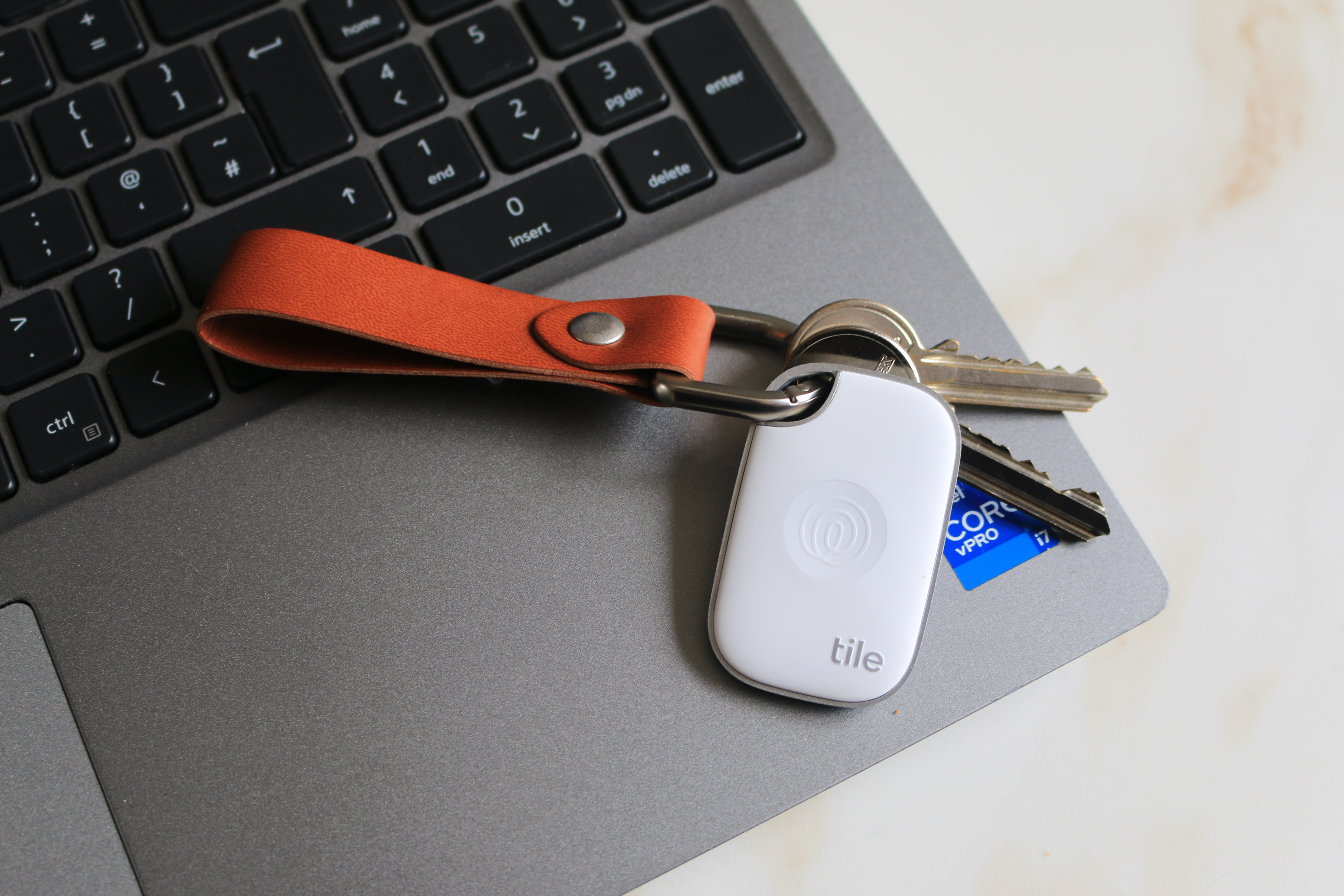 New Tile Pro with Vegan Leather Key Fob 7
