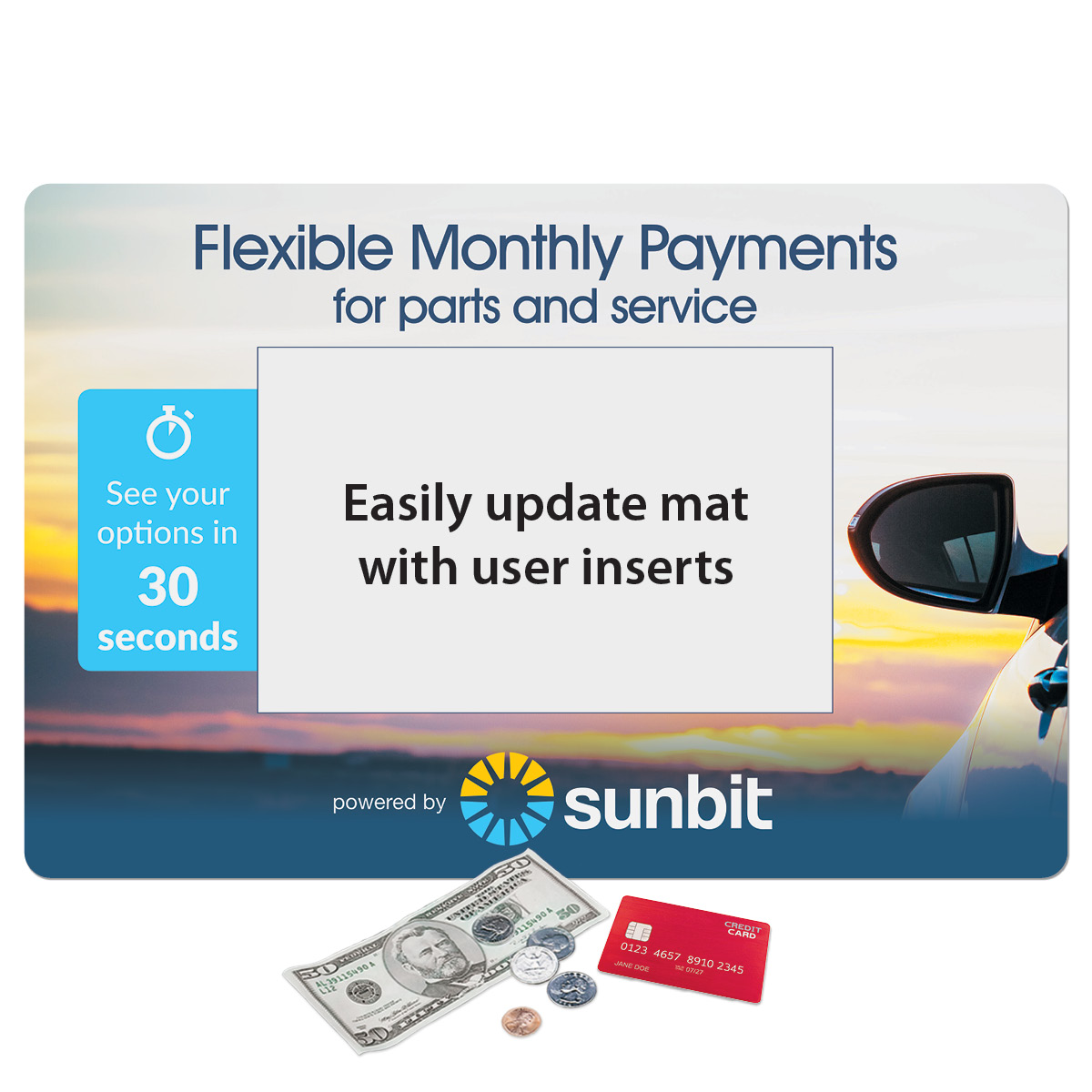 Frame-It Flex Peel&Place Ultra Thin Window Counter Mat-14"x19"x.015"