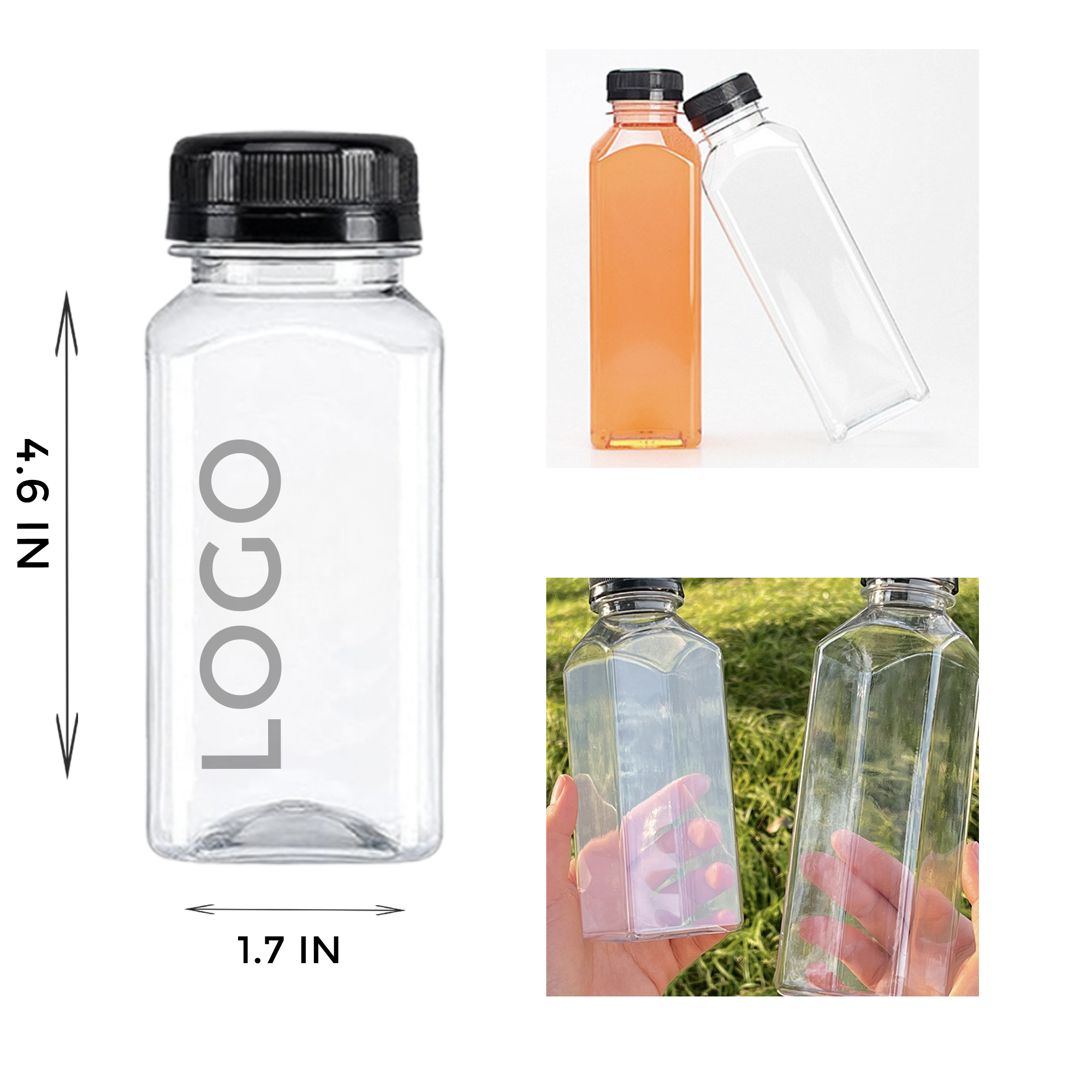 MOQ 10 PCS Versatile 6OZ Plastic bottle 1