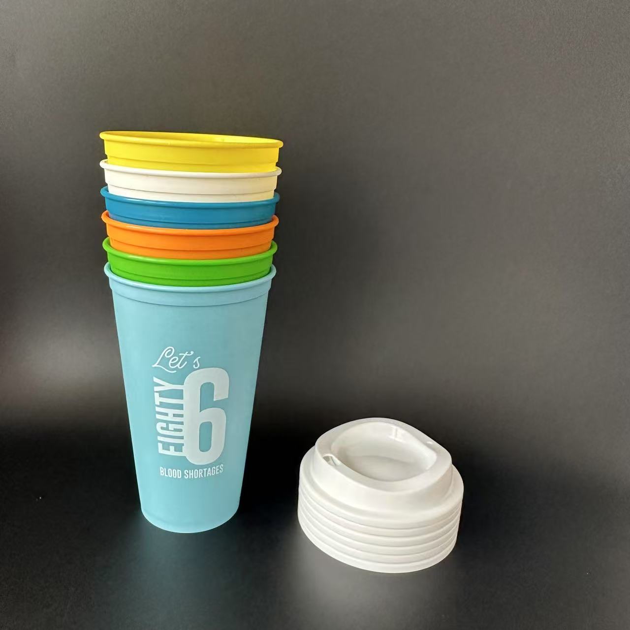 16 Oz PP Coffee Mug Frosted Supply Drinking Mugs 4