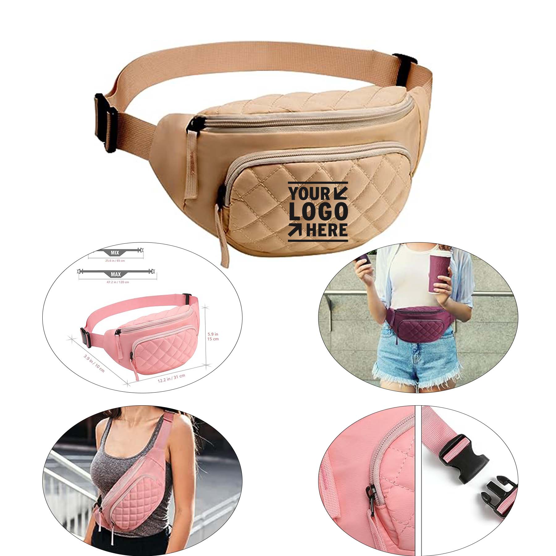 Adjustable Belt Men Women Travel Sports Running Crossbody Waist Pack