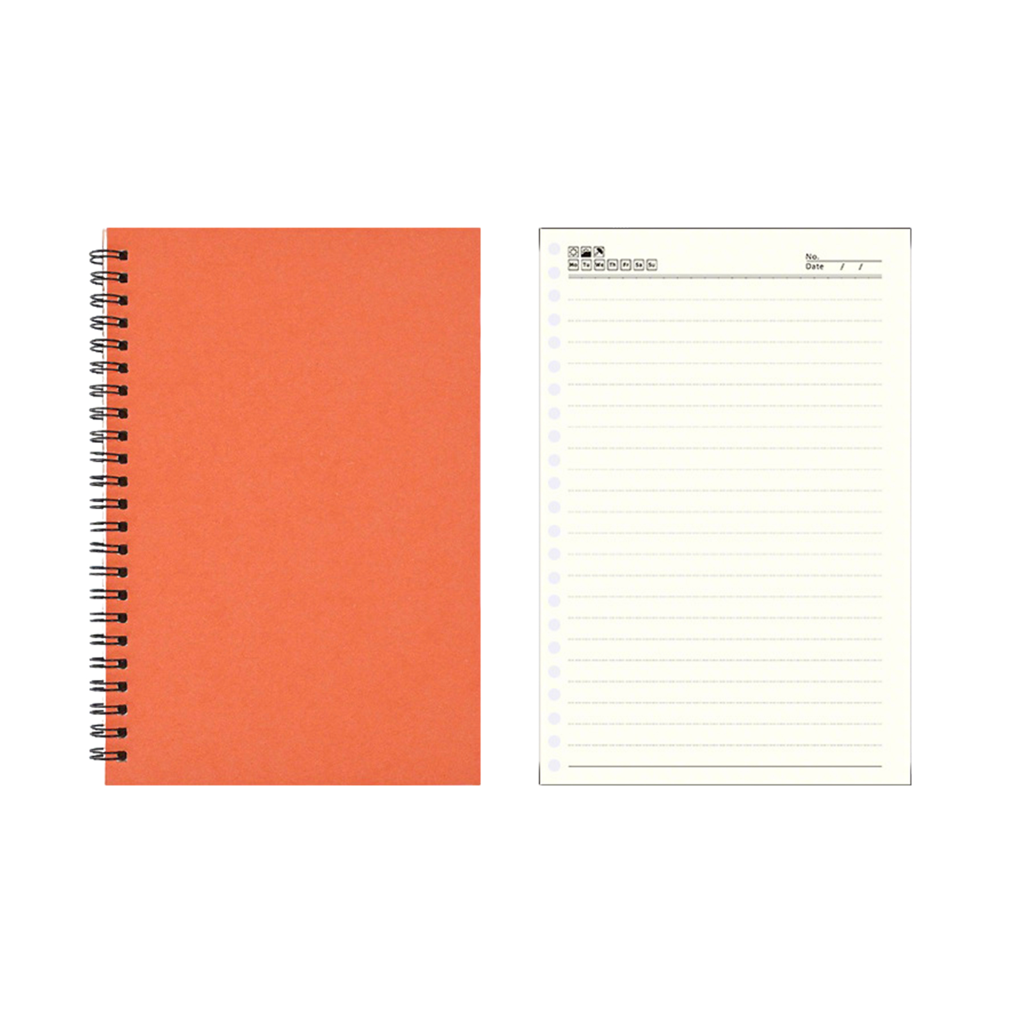 A5 Spiral Notebook With Kraft Paper Cover 9
