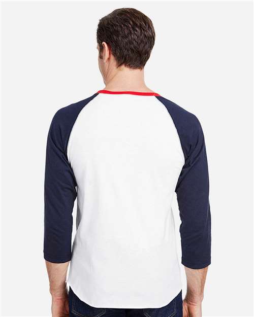 Unisex Baseball Fine Jersey Three-Quarter Sleeve Tee - 6930 15