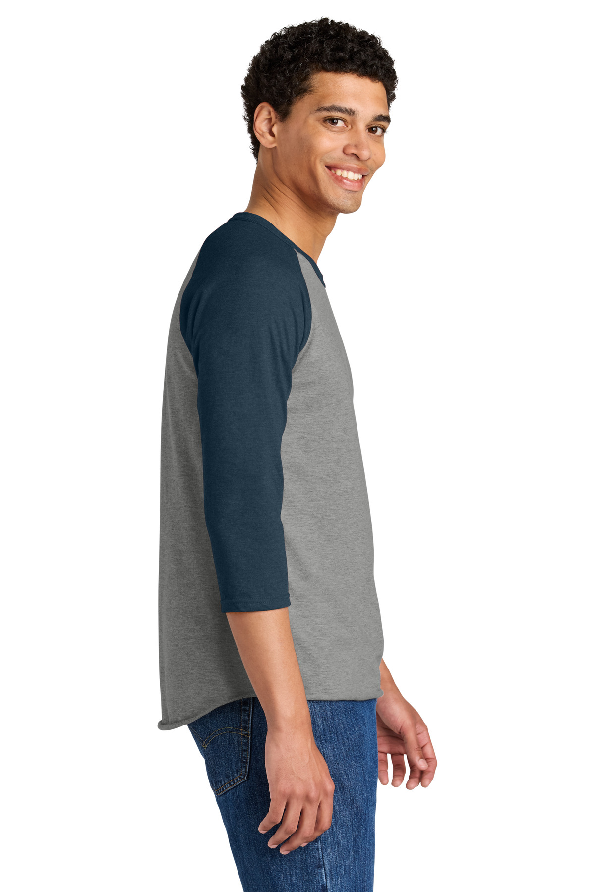 Jerzees Unisex Premium Blend Combed Ring Spun 3/4-Sleeve Raglan 560R 12