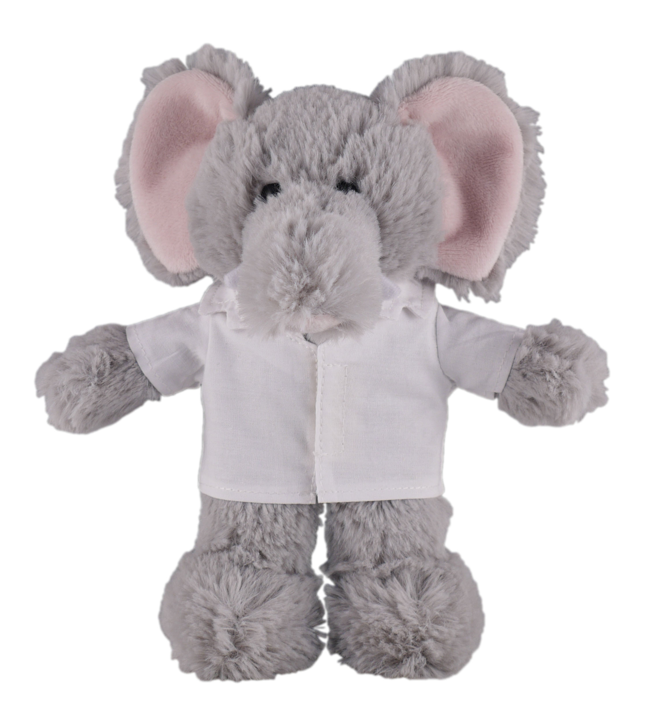 Soft Plush Stuffed Elephant in doctor's jacket.