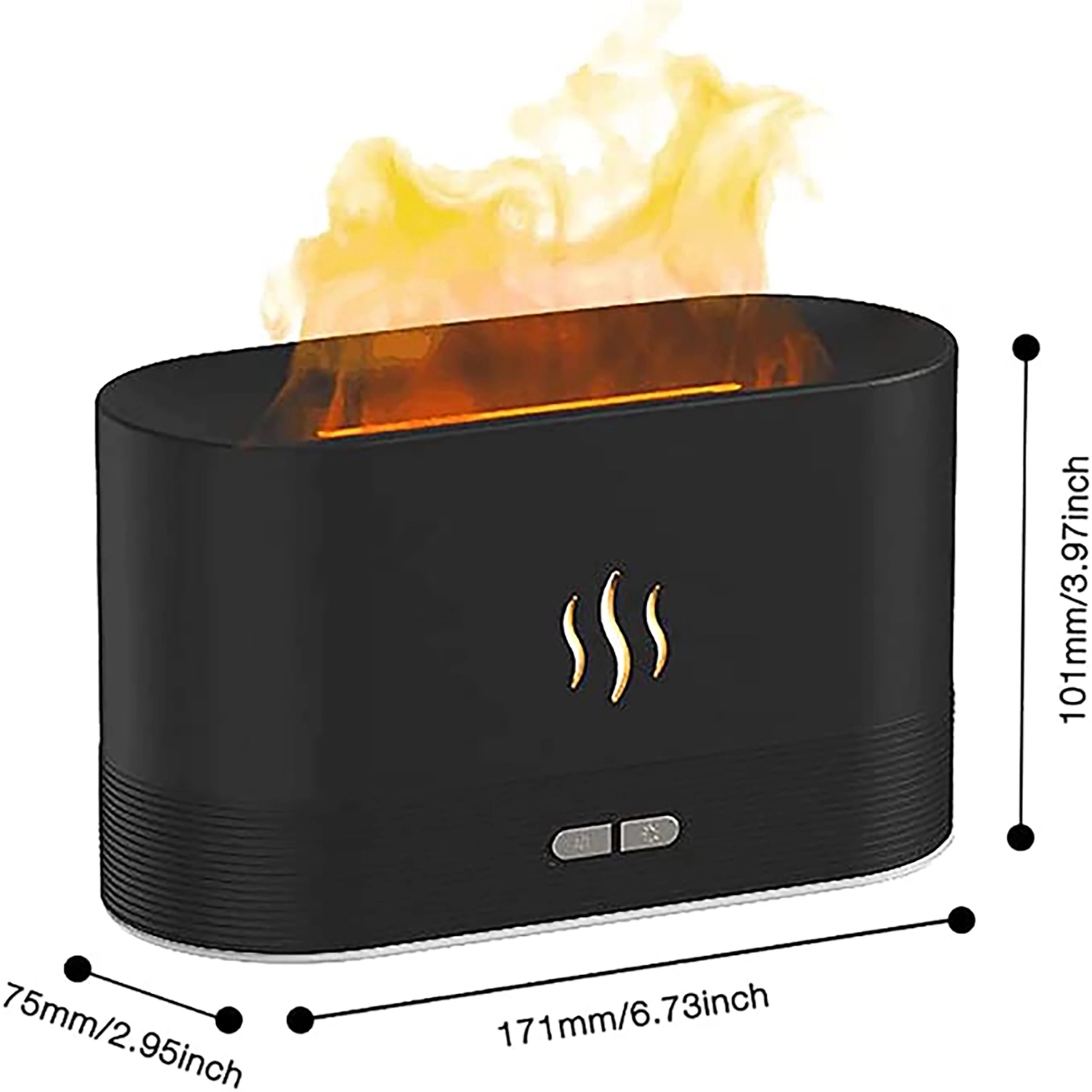 Flame Aroma Diffuser Cool Mist Humidifier 5