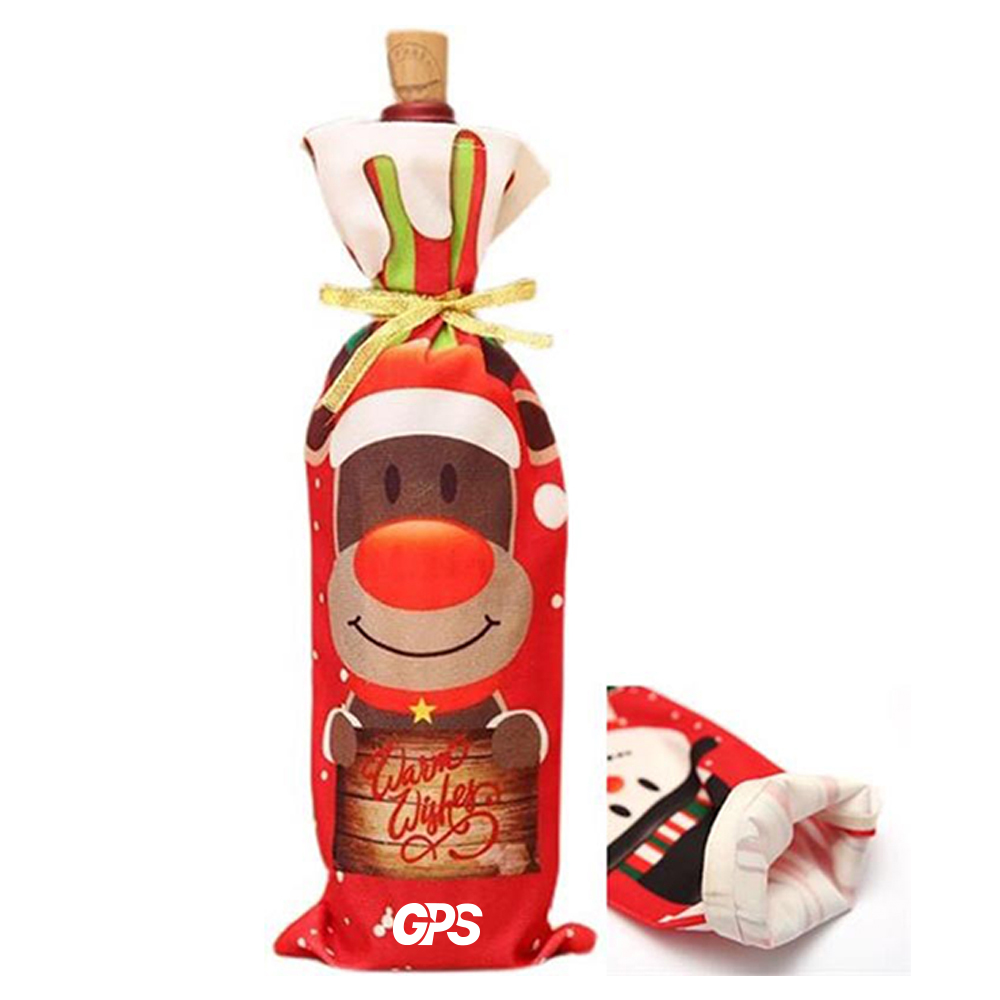 12 5/8 " Christmas Wine Bottle Covers 1