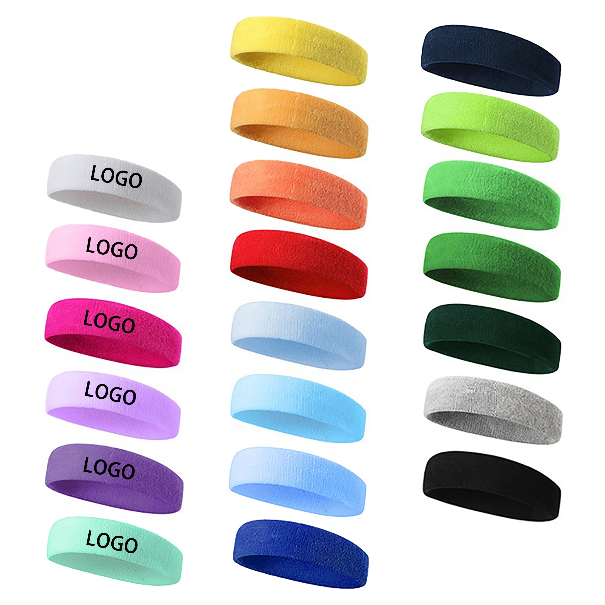 Sports moisture wicking hairband