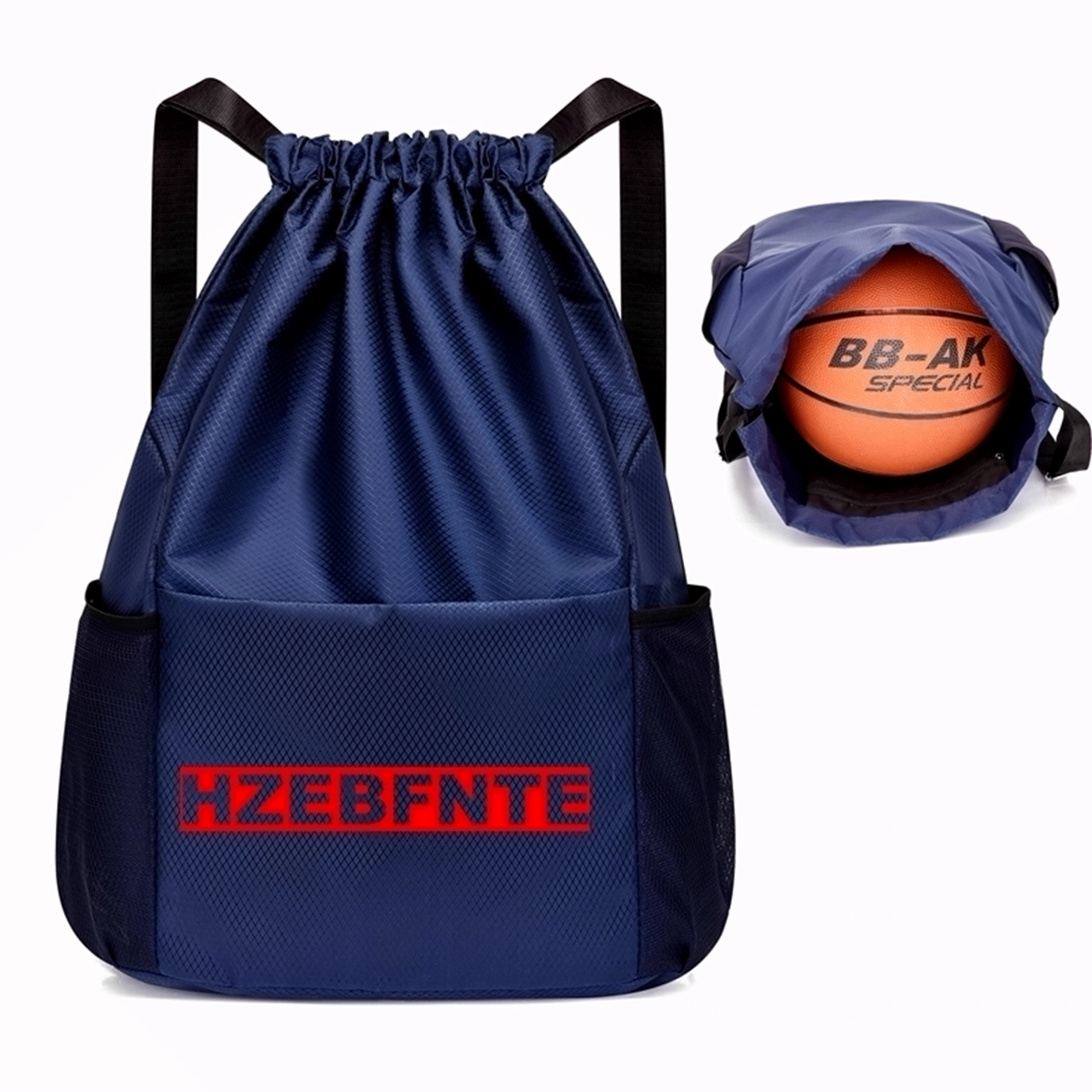 Unisex Drawstring Backpacks With Pocket 2
