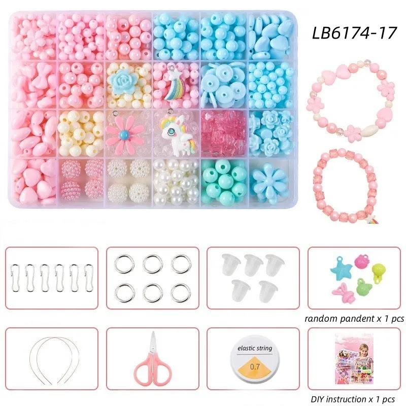 BULK Kids Jewelry Making Kit DIY Bracelet Set Beads Supplies 16