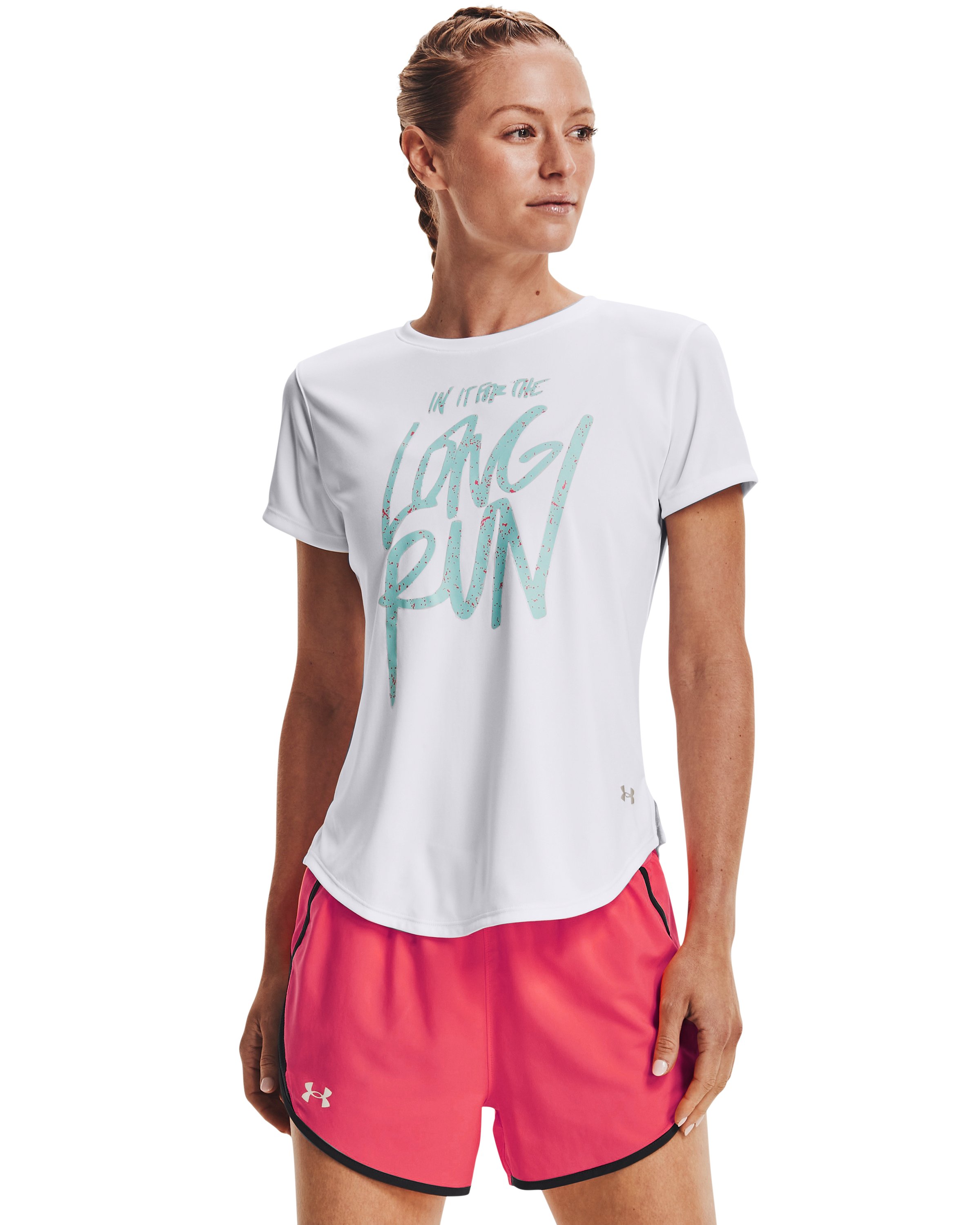 UA Long Run Graphic Women's Short Sleeve 2